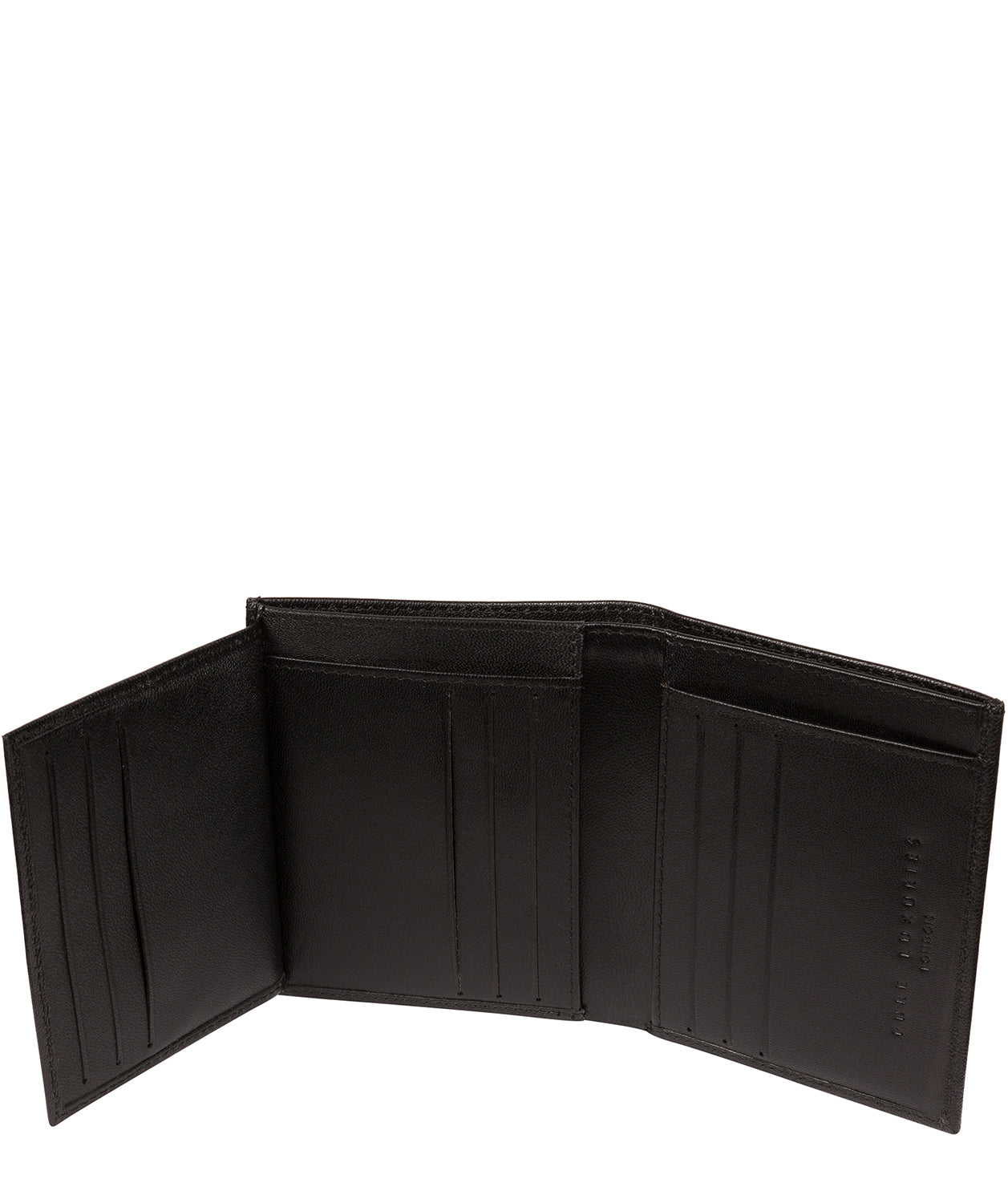 'Airton' Black Leather Credit Card Wallet