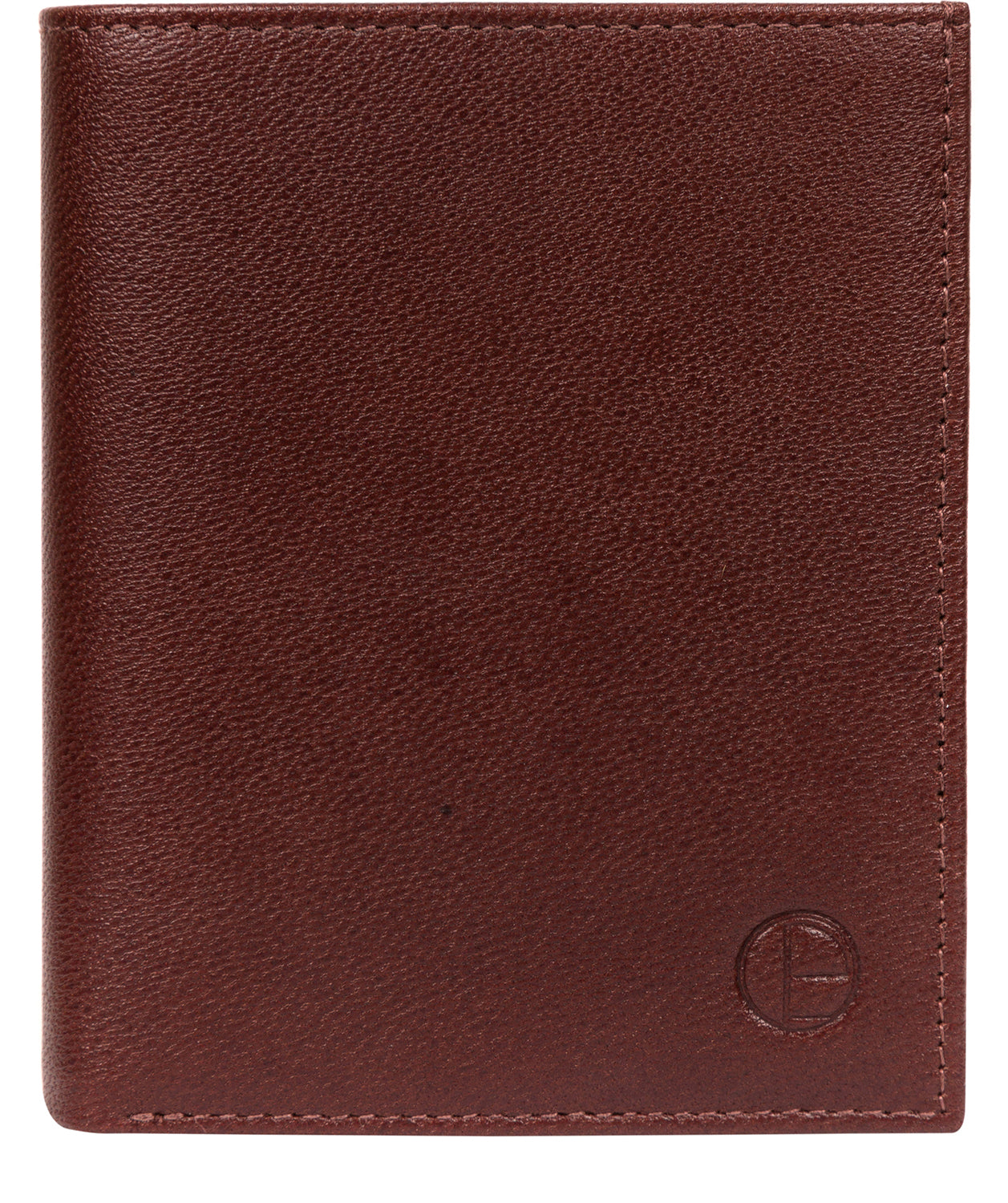 'Airton' Brown Leather Credit Card Wallet