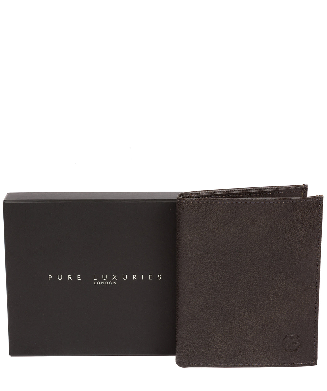 'Airton' Vintage Black Leather Credit Card Wallet image 6