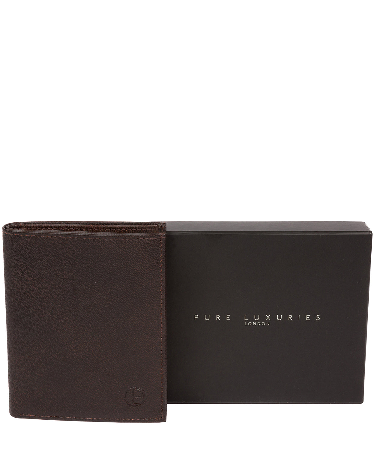 'Airton' Vintage Brown Leather Credit Card Wallet