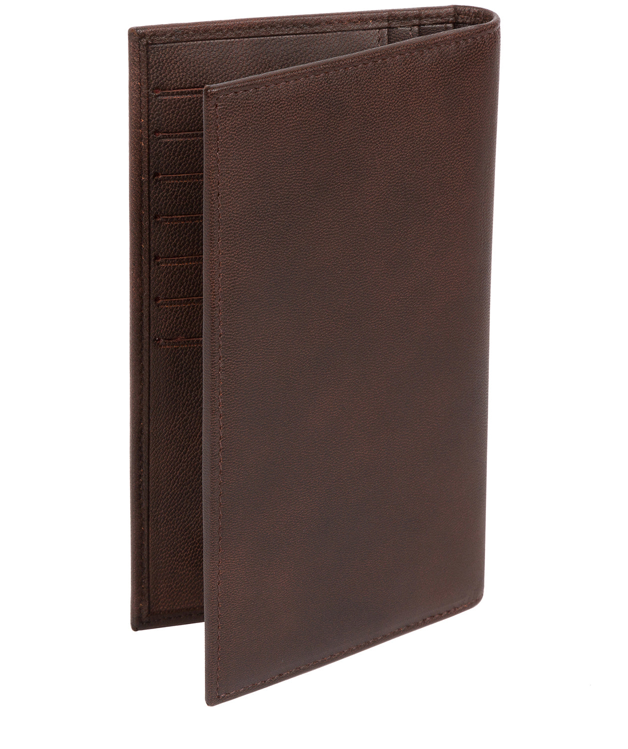 'Addison' Vintage Brown Leather Breast Pocket Wallet image 3