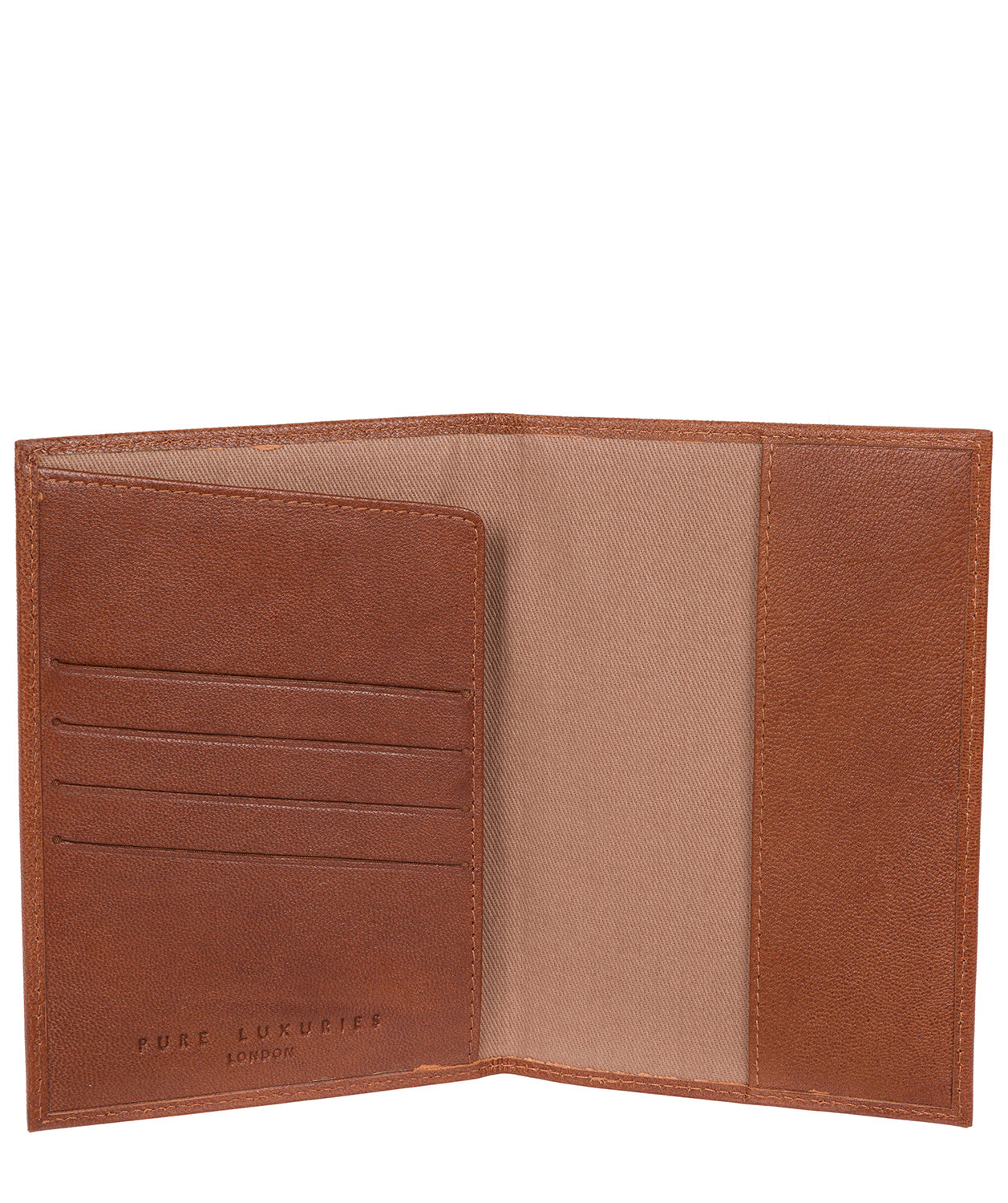 'Plane' Saddle Leather Passport Holder image 4