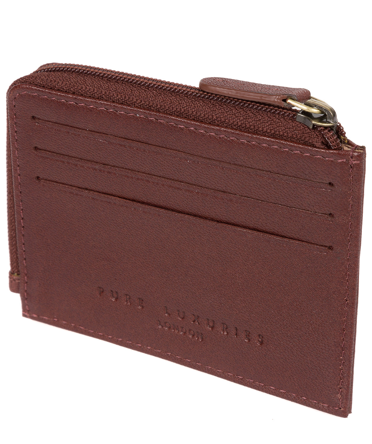 'Cromer' Dark Brown Leather Card Holder