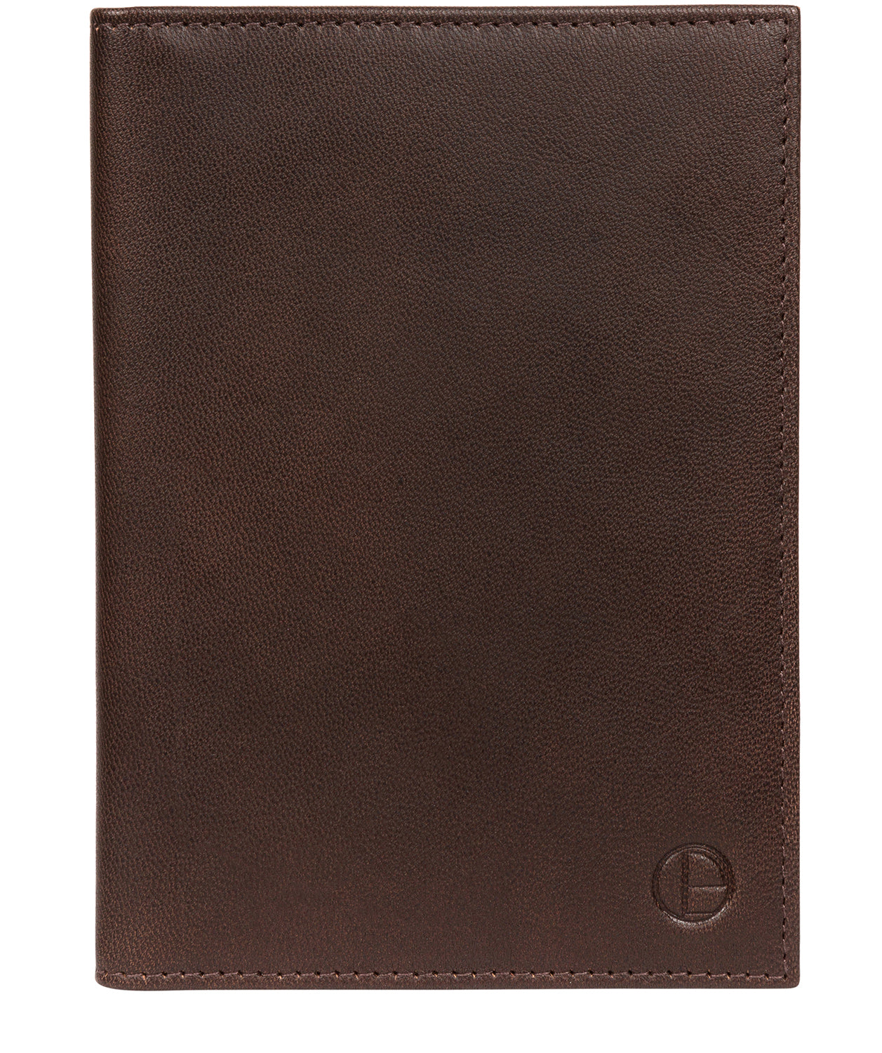 'Explore' Vintage Brown Leather Passport Holder image 1