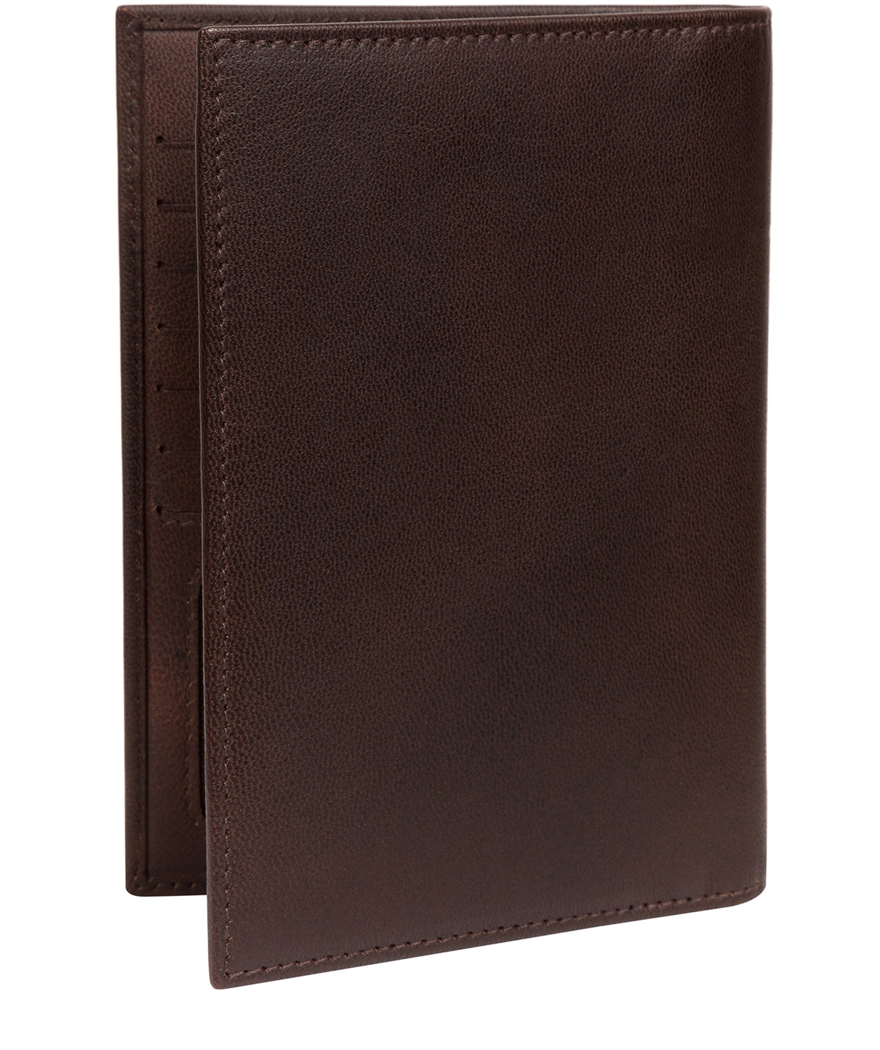 'Explore' Vintage Brown Leather Passport Holder image 4