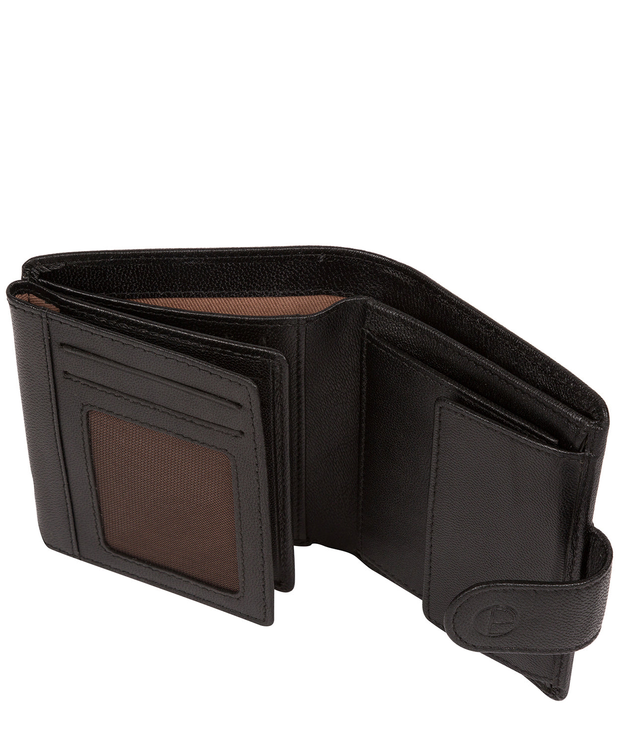'Jaspar' Black Leather Bi-Fold Wallet