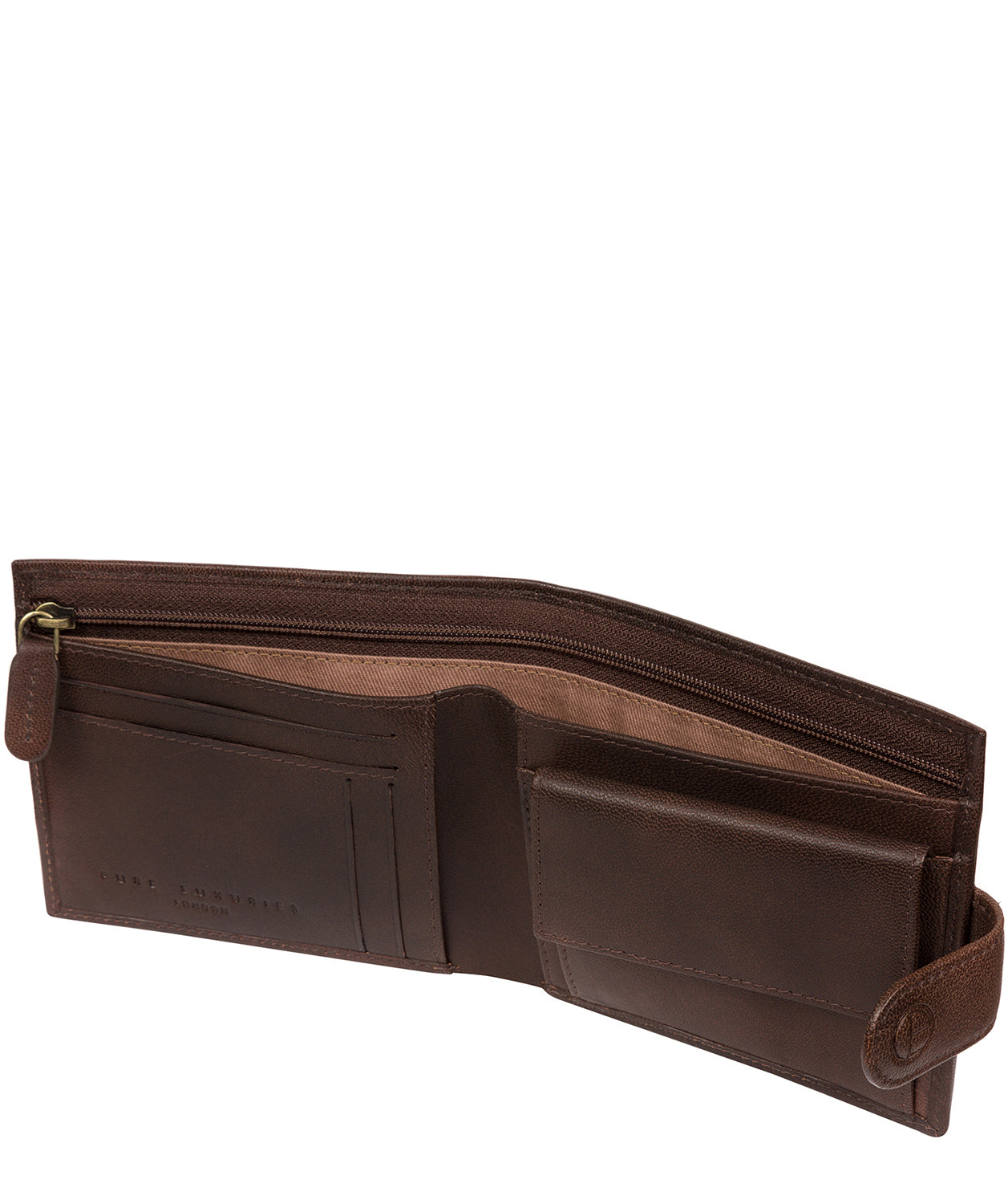 'Charles' Vintage Brown Leather Wallet
