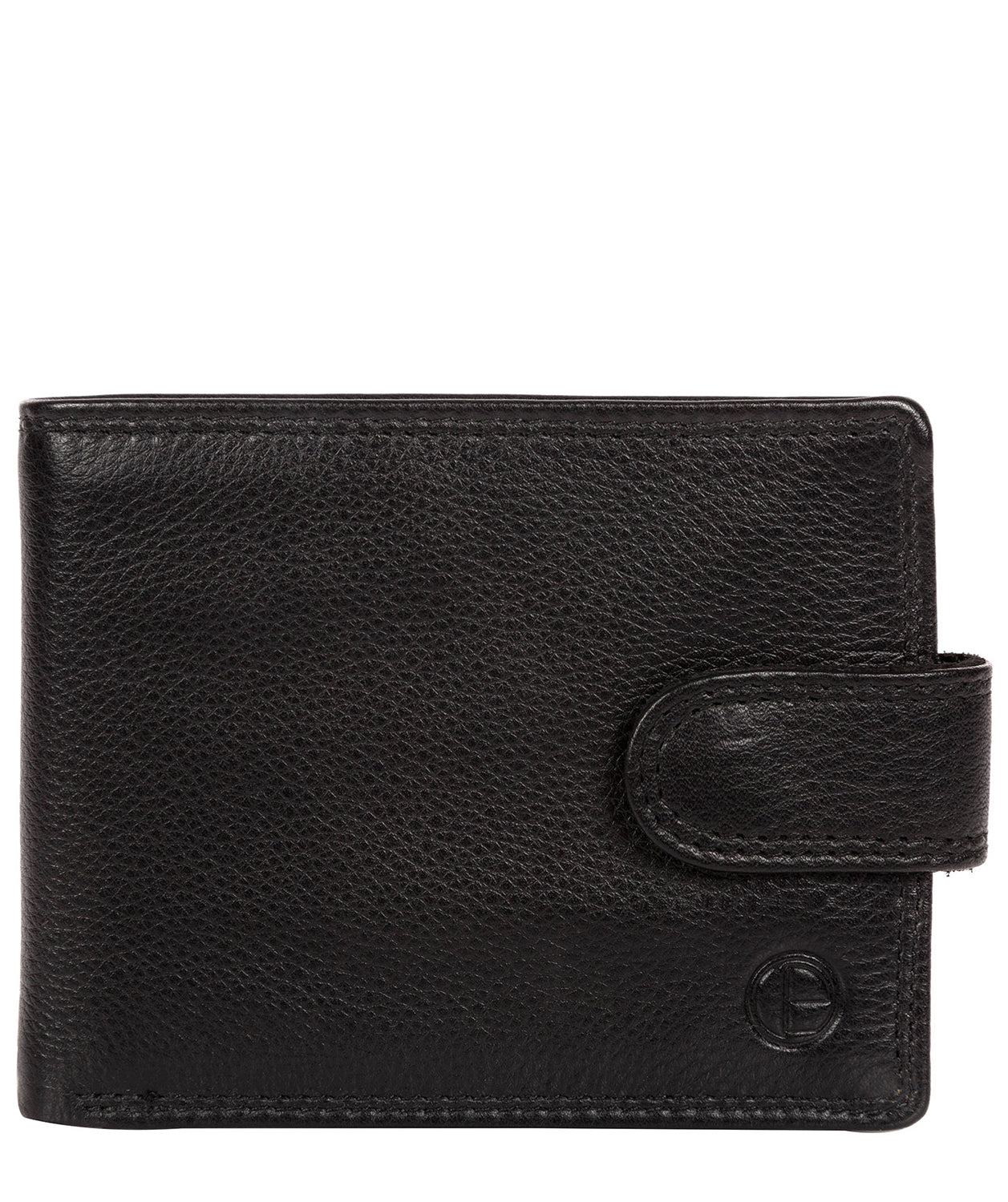 'Typhoon' Black Leather Bi-Fold Wallet