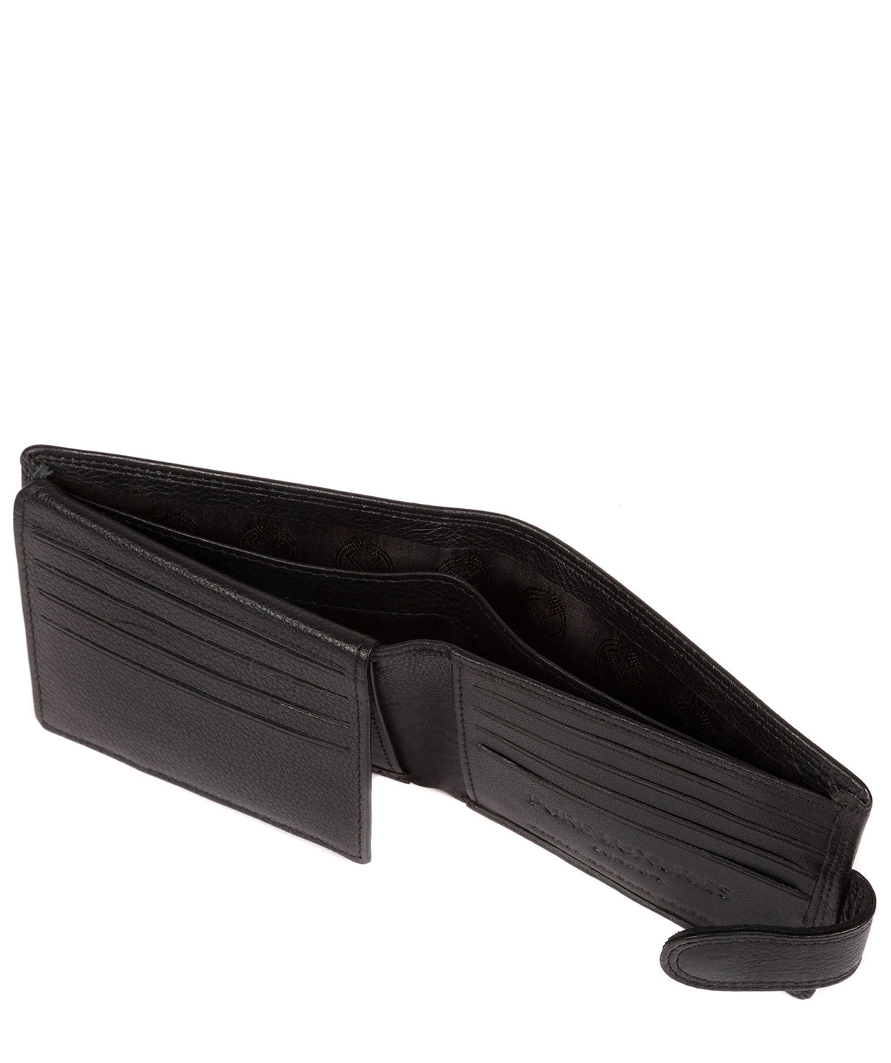 'Typhoon' Black Leather Bi-Fold Wallet