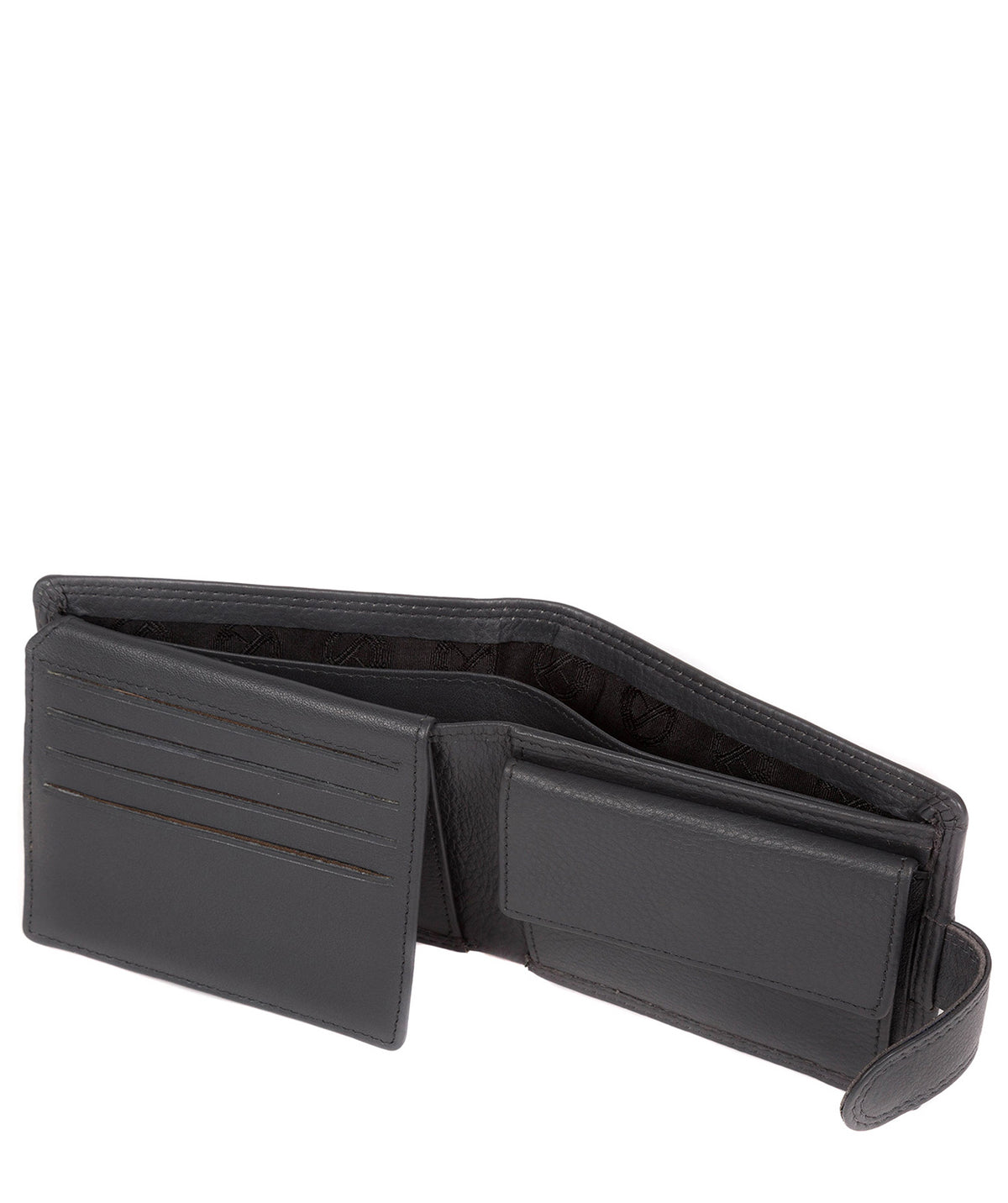 'Spitfire' Gun Metal Leather Bi-Fold Wallet image 4