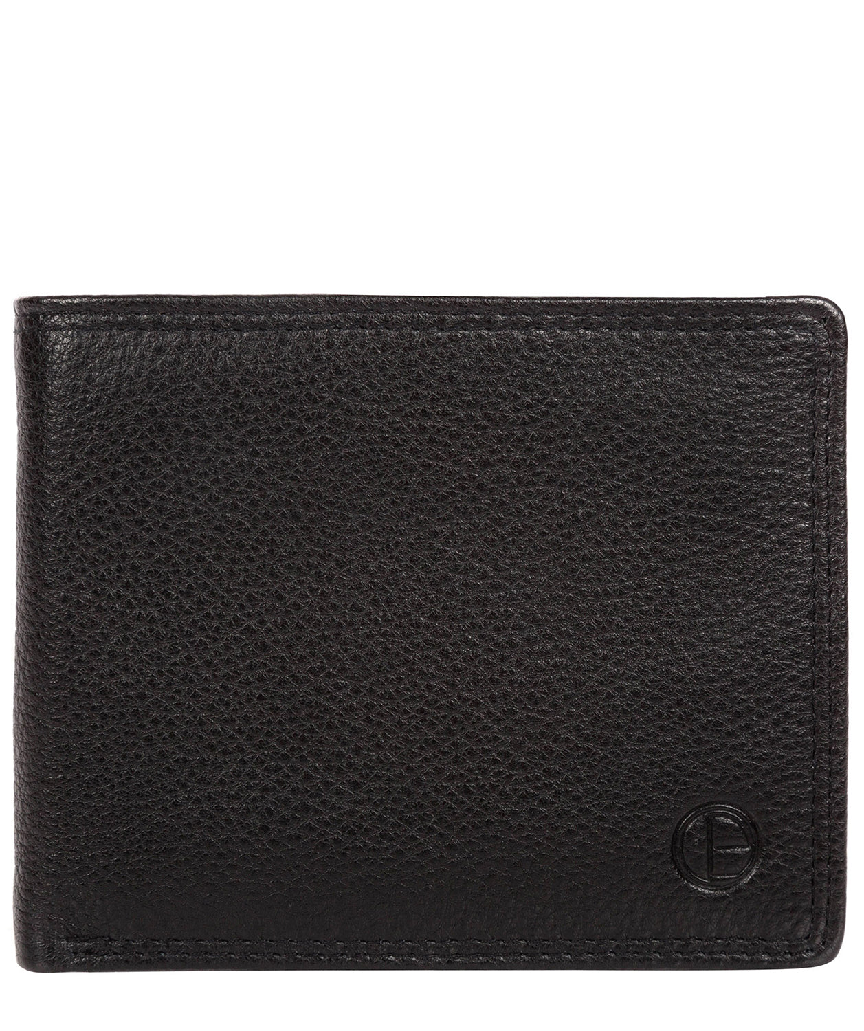 'Hurricane' Black Leather Bi-Fold Wallet
