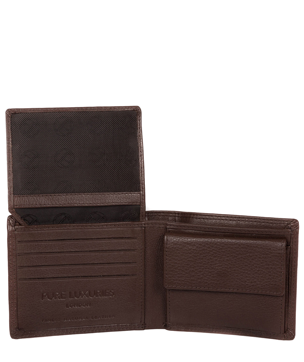 'Hurricane' Brown Leather Bi-Fold Wallet image 3