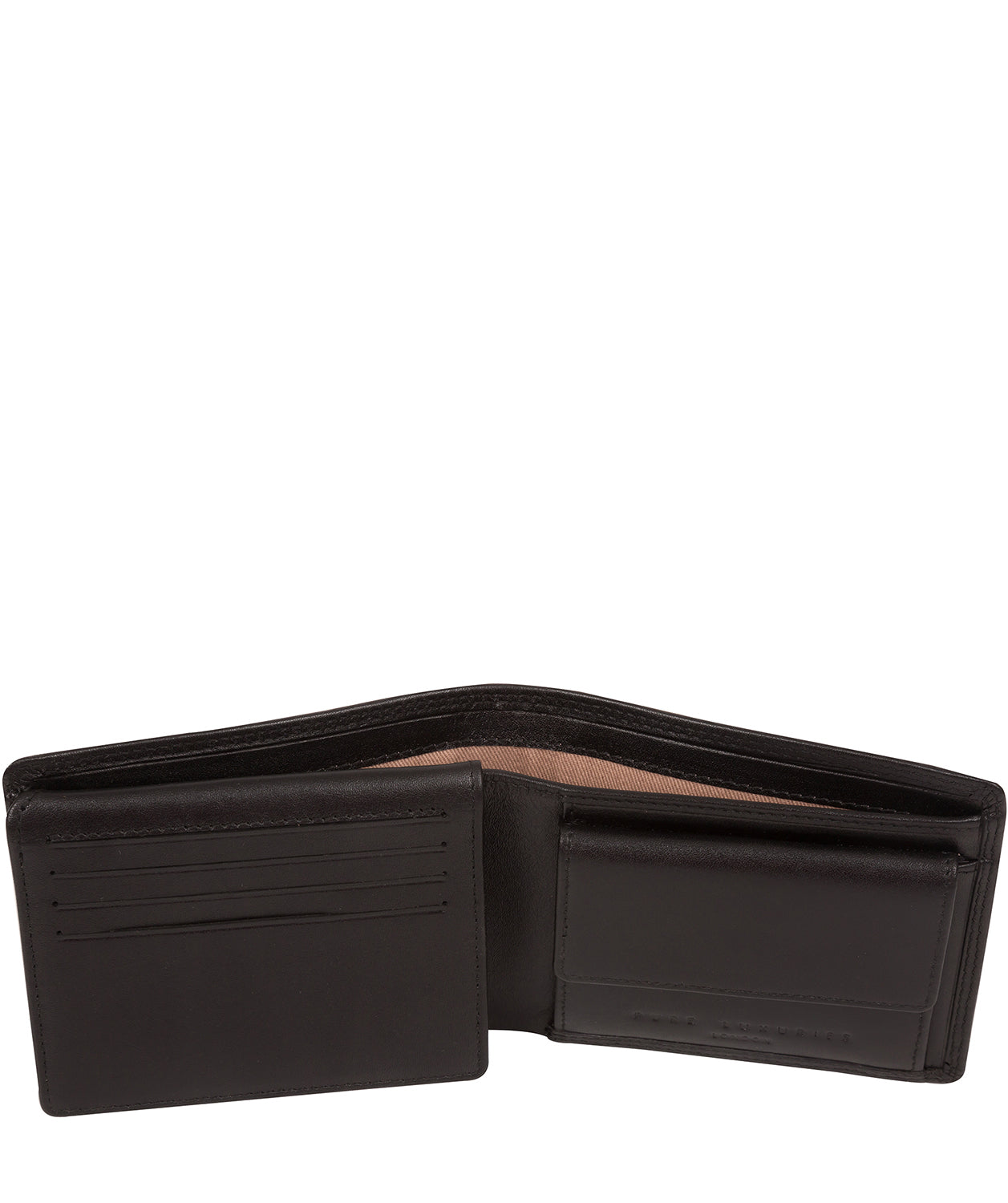 'Barracuda' Black Leather Bi-Fold Wallet