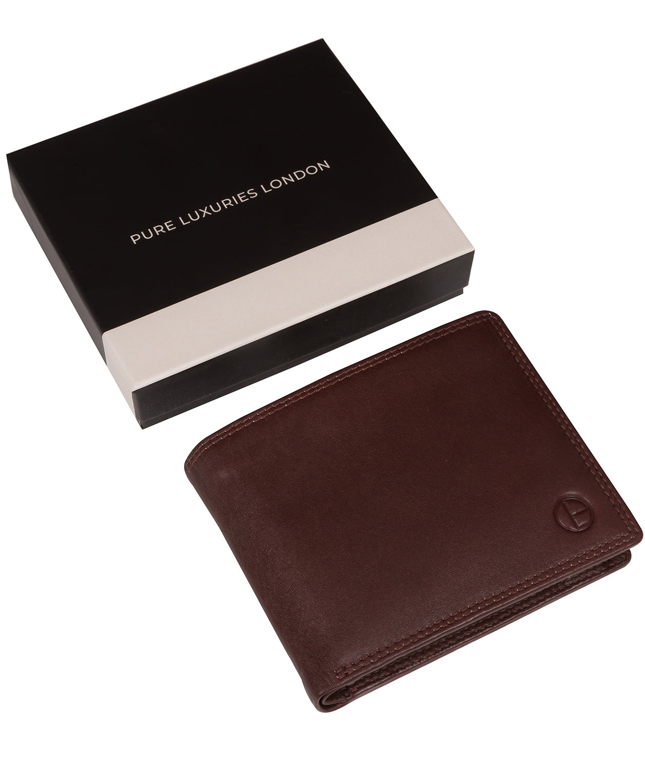 'Barracuda' Brown Leather Bi-Fold Wallet