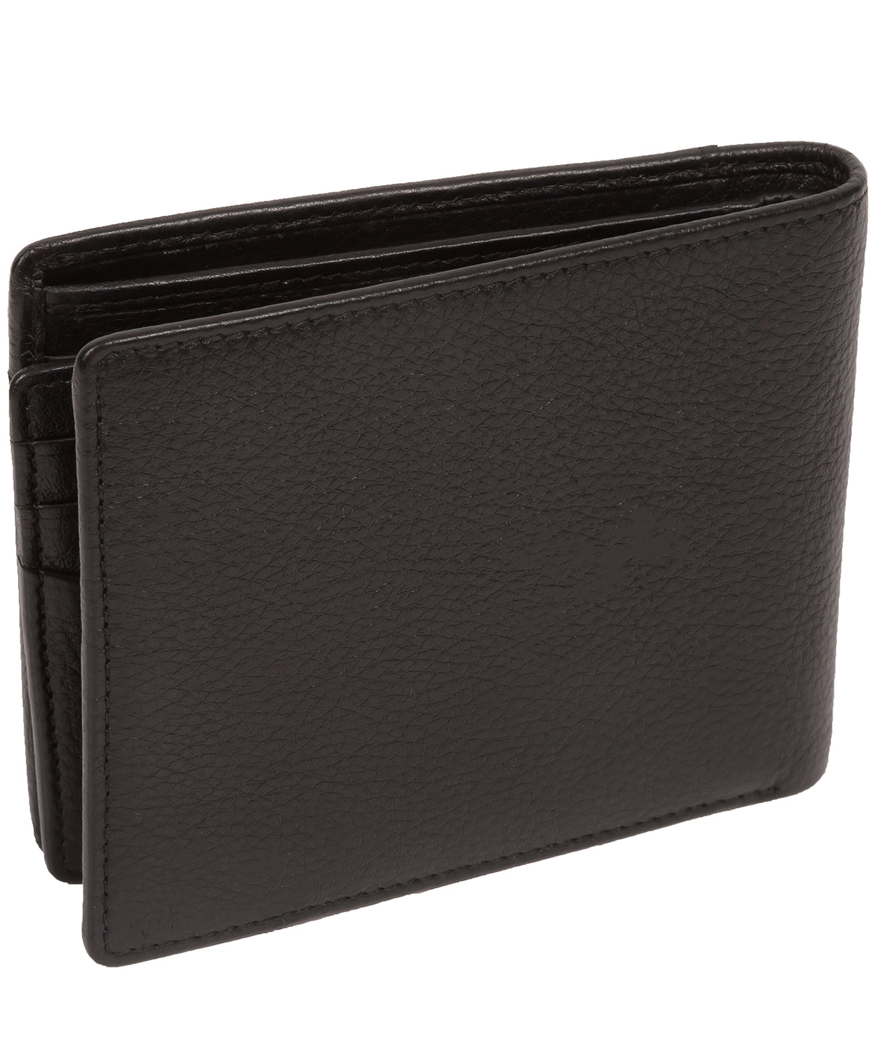 'Kestrel' Black Leather Bi-Fold Wallet