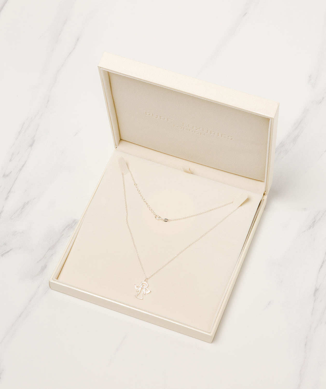 Gift Packaged 'Nelinha' Sterling Silver Angel Necklace