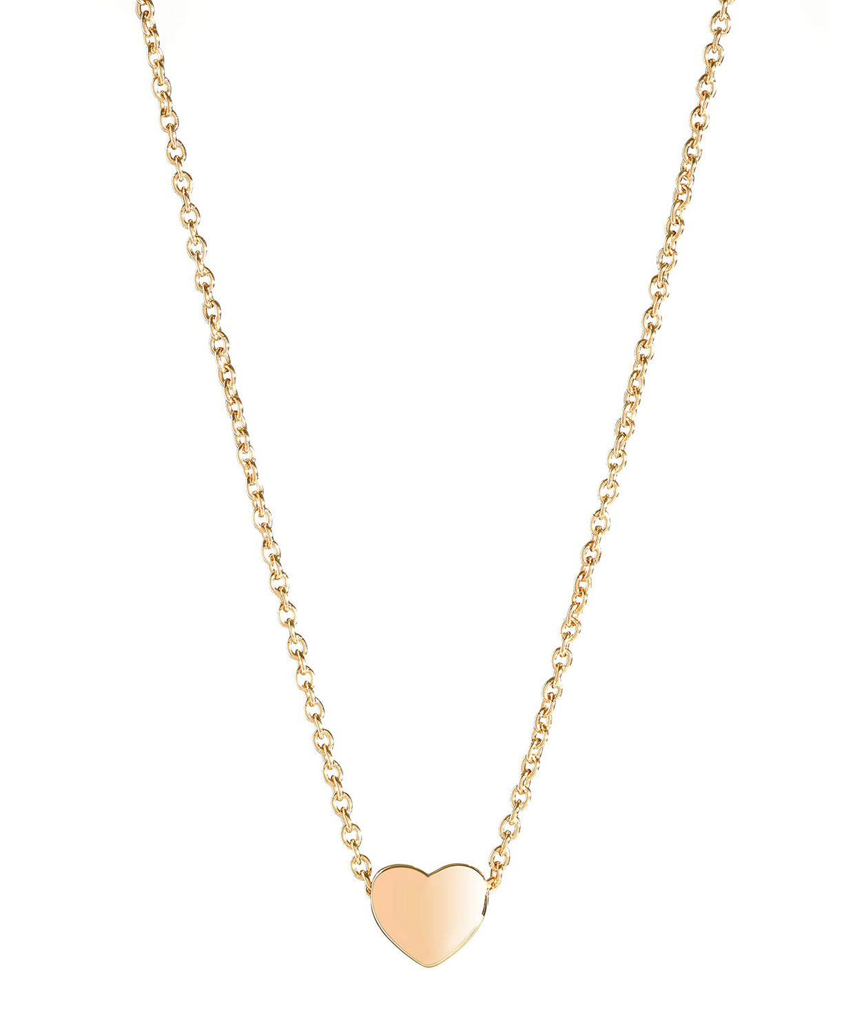 'Massika' Gold Plated Sterling Silver Heart Necklace image 1