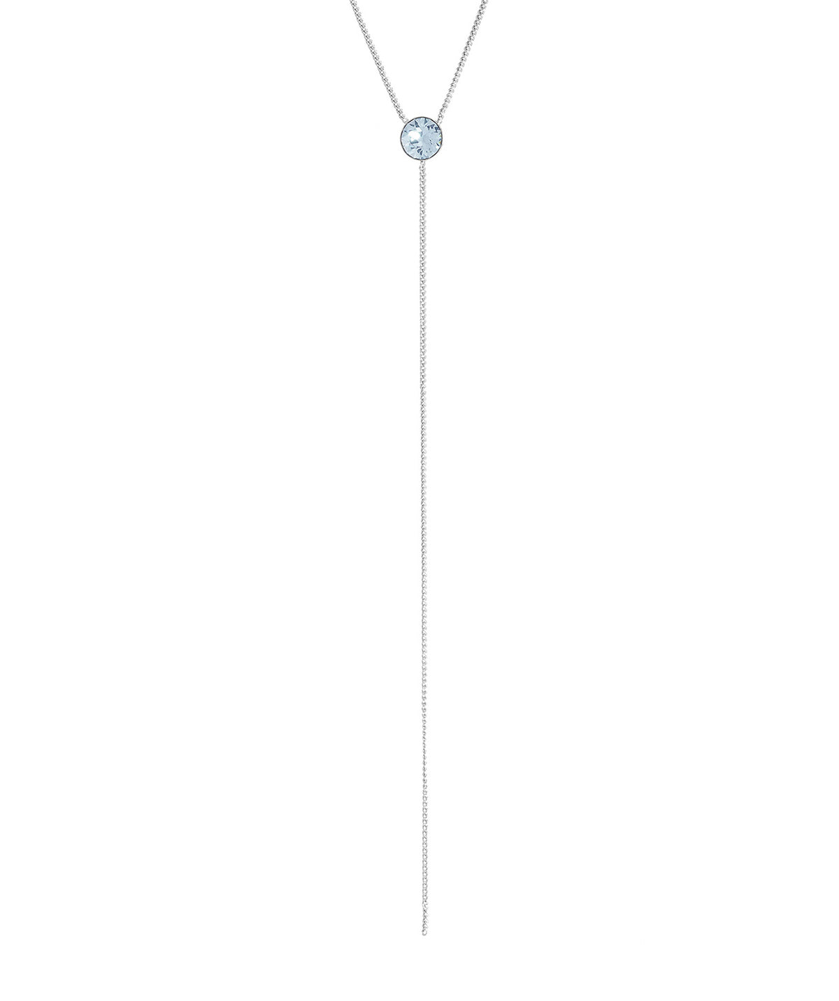 'Istar' Sterling Silver & Blue Crystal Necklace image 4