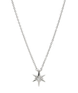Gift Packaged 'Raelynn' 925 Silver & Cubic Zirconia Star Burst Necklace