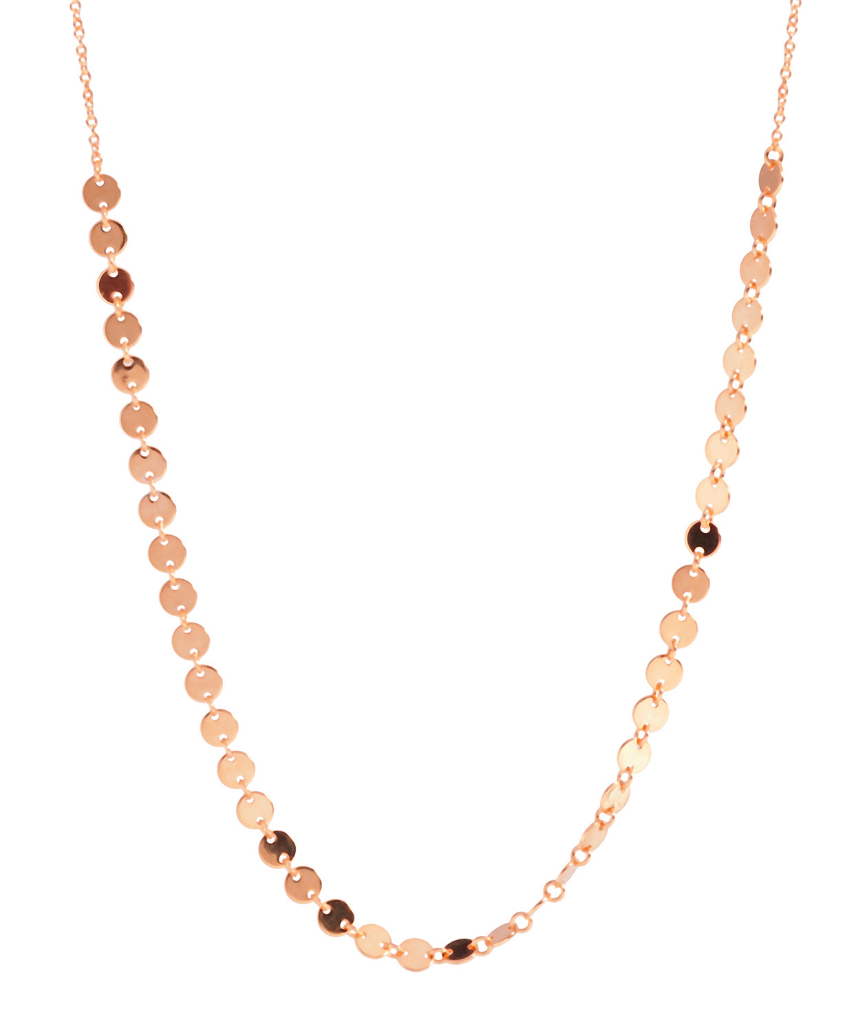 'Hestia' Rose Gold Plated Sterling Silver Multi-Disc Necklace image 1