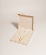 Gift Packaged 'Rylee' 18ct Yellow Gold Plated 925 Silver Star & Freshwater Pearl Pendant Necklace