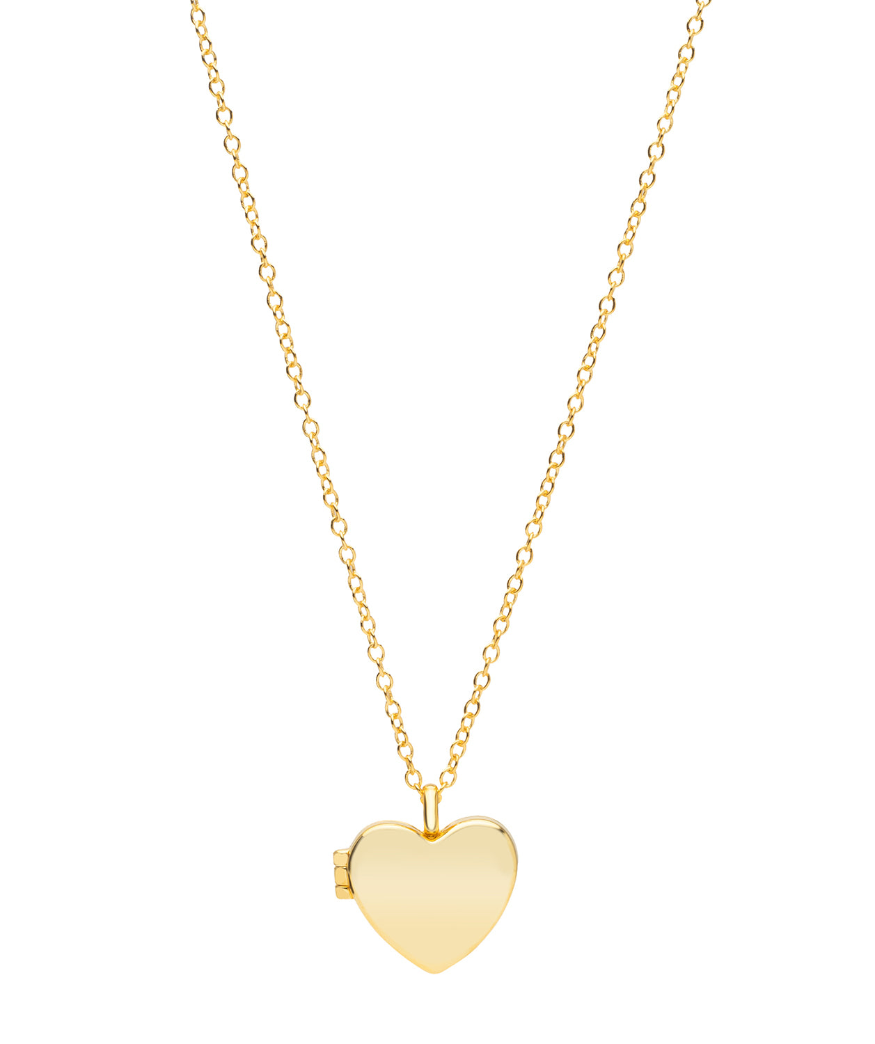 Gift Packaged 'Callie' 18ct Yellow Gold 925 Silver Heart Locket Necklace