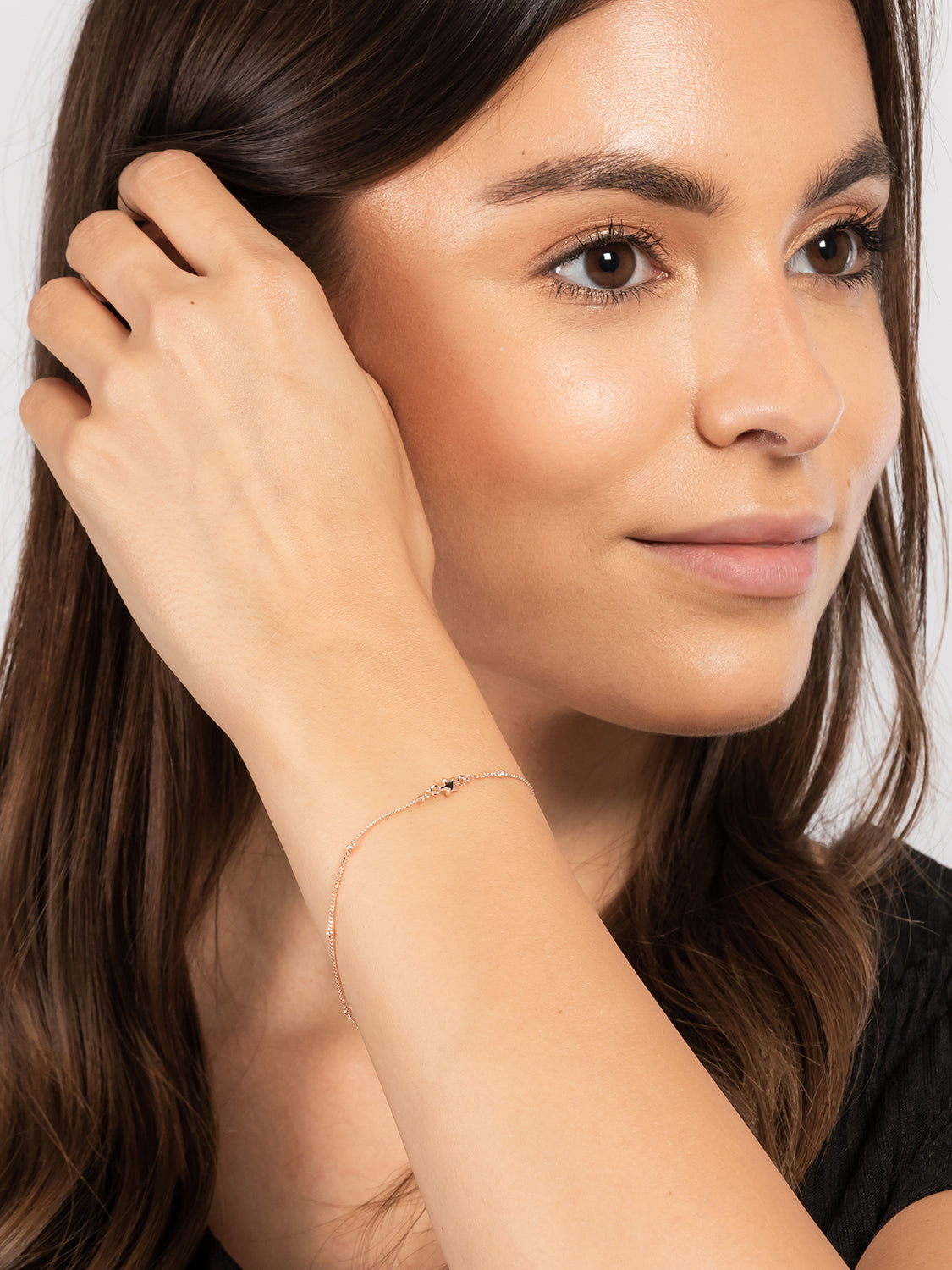 Gift Packaged 'Paisley' 18ct Rose Gold Plated 925 Silver & Star Charm Bracelet