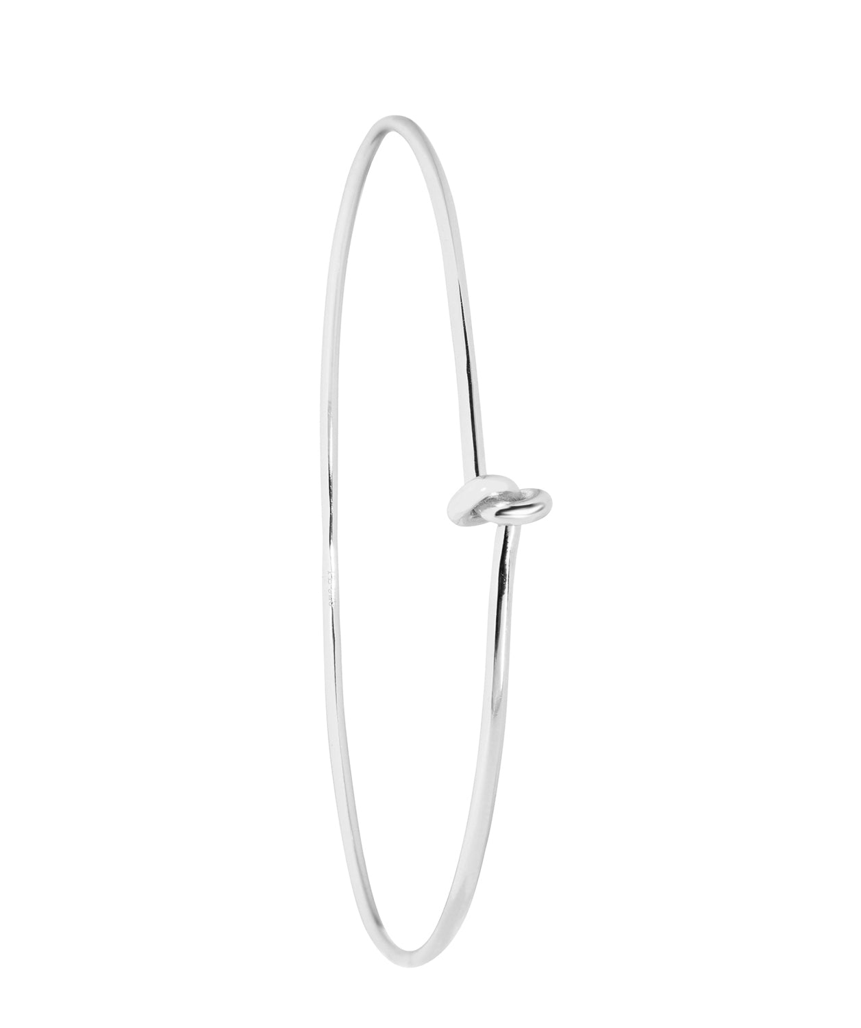 'Rebekah' Sterling Silver Knotted Bangle image 1