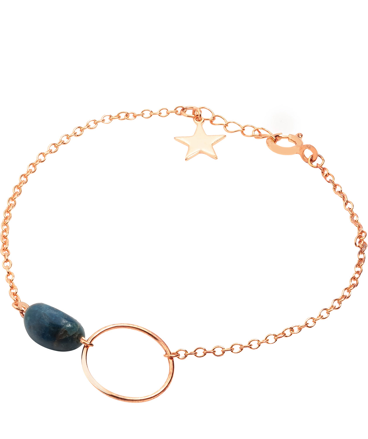 Gift Packaged 'Doris' 18ct Rose Gold Plated Sterling Silver Gemstone Bracelet