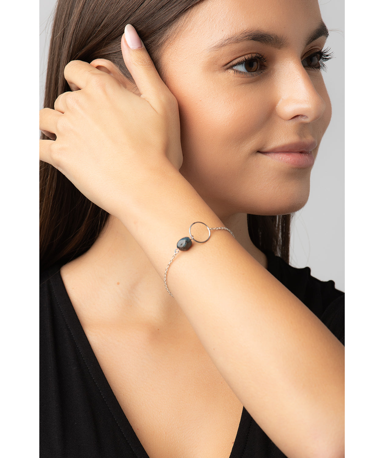 Gift Packaged 'Doris' Sterling Silver Gemstone Bracelet