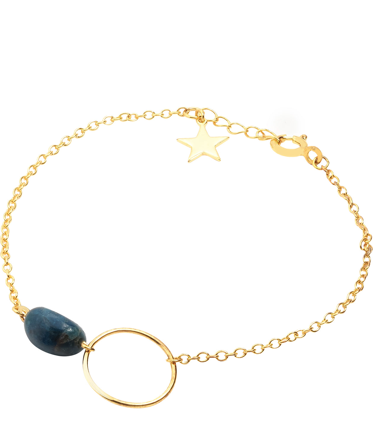 Gift Packaged 'Doris' 18ct Yellow Gold Plated Sterling Silver Gemstone Bracelet