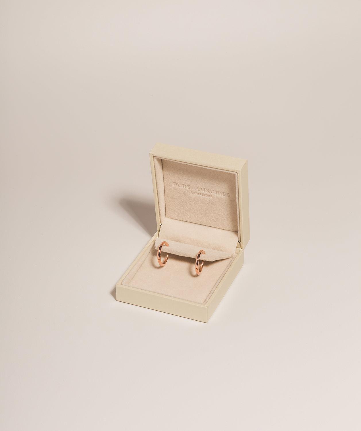 Gift Packaged 'Serena' 18ct Rose Gold Plated 925 Silver Small Hoop Earrings