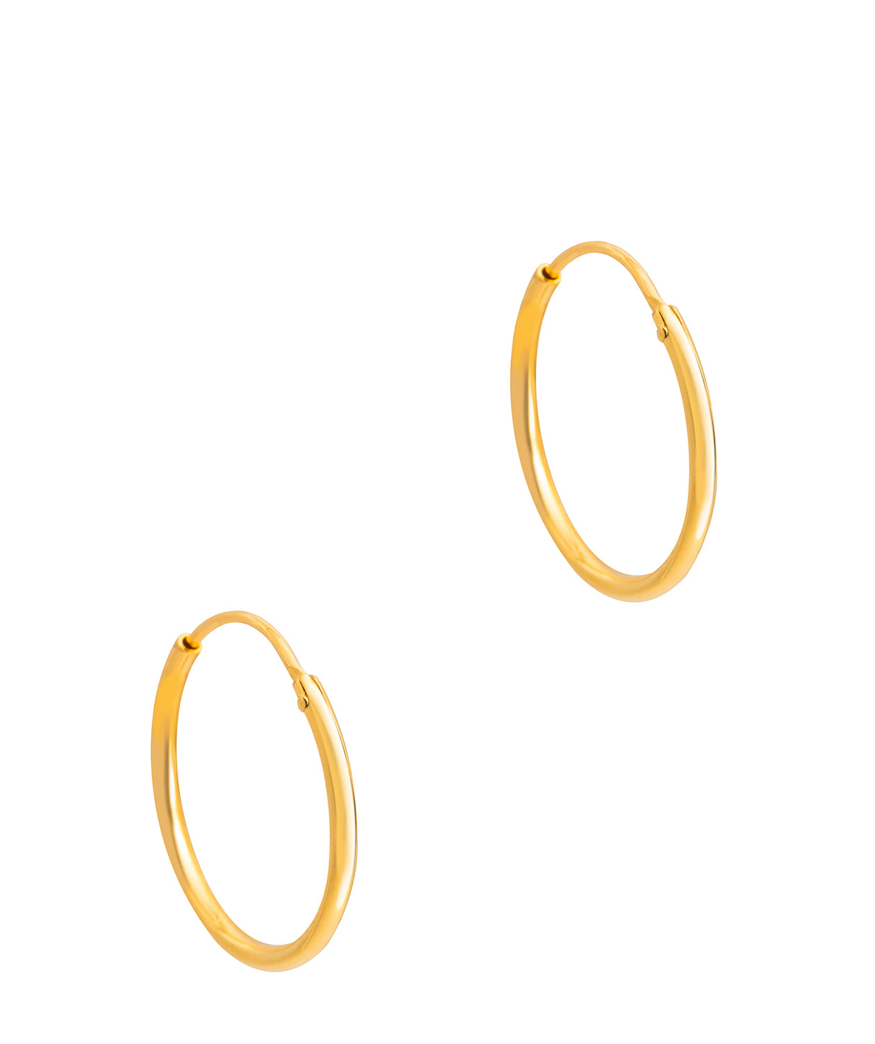 Gift Packaged 'Mairi' 18ct Yellow Gold Plated Sterling Silver Hoop Earrings