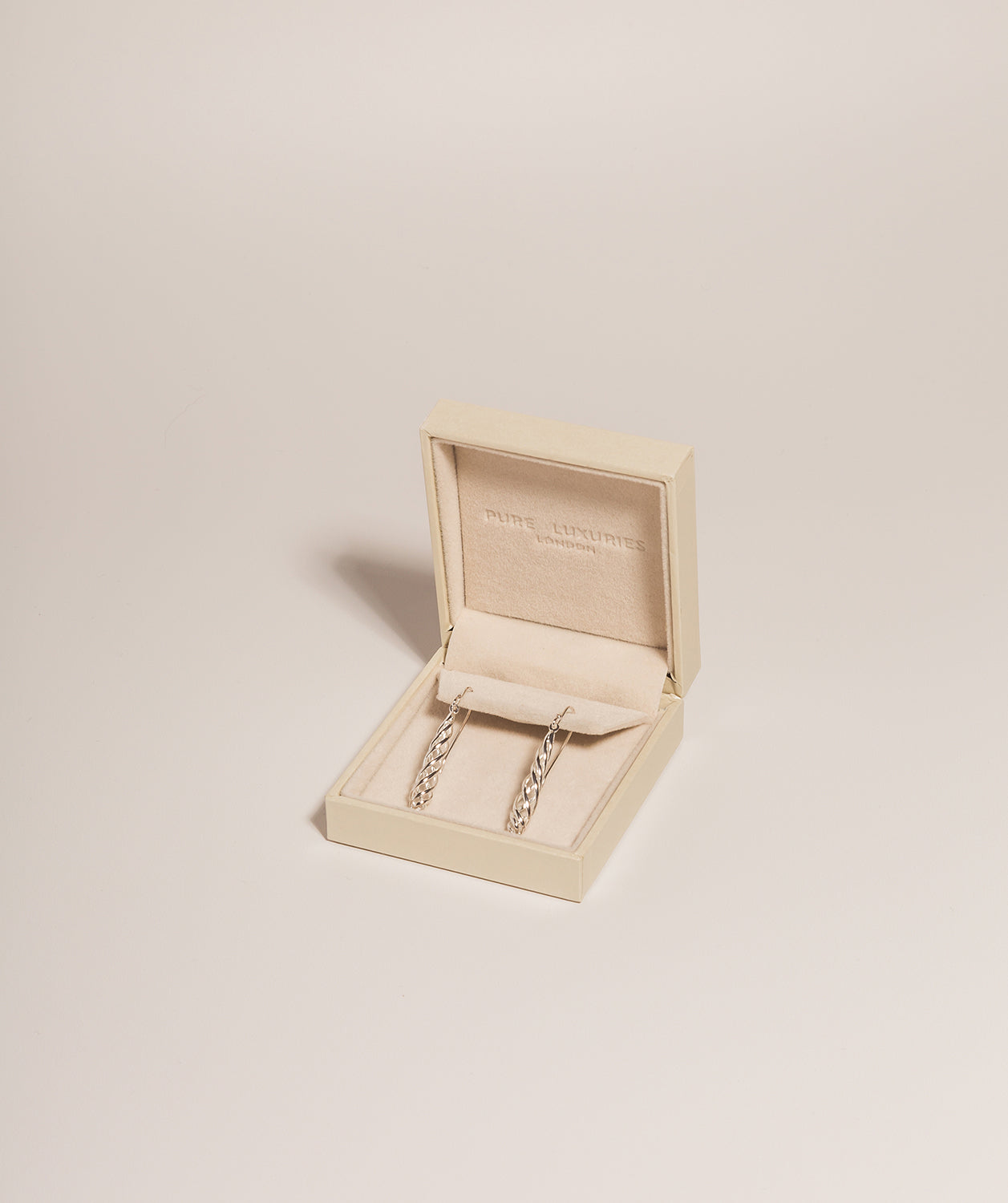 Gift Packaged 'Zaina' 925 Silver Cage Drop Earrings