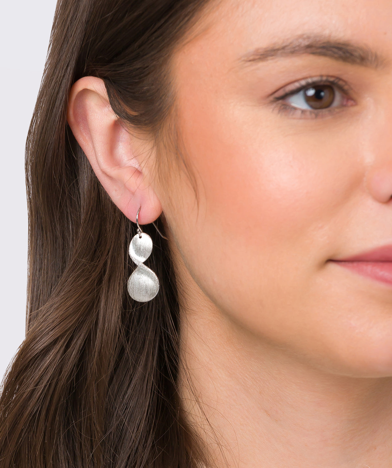 Gift Packaged 'Diane' Sterling Silver Drop Earrings