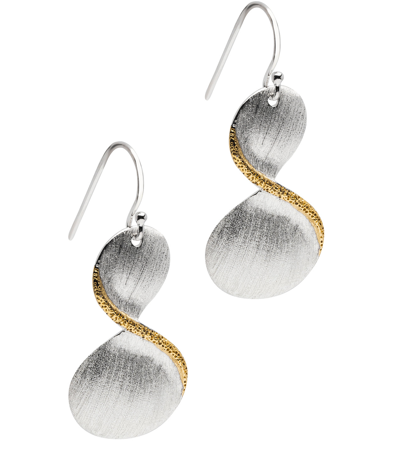 Gift Packaged 'Diane' 18ct Yellow Gold Plated 925 Silver & 925 Silver Drop Earrings
