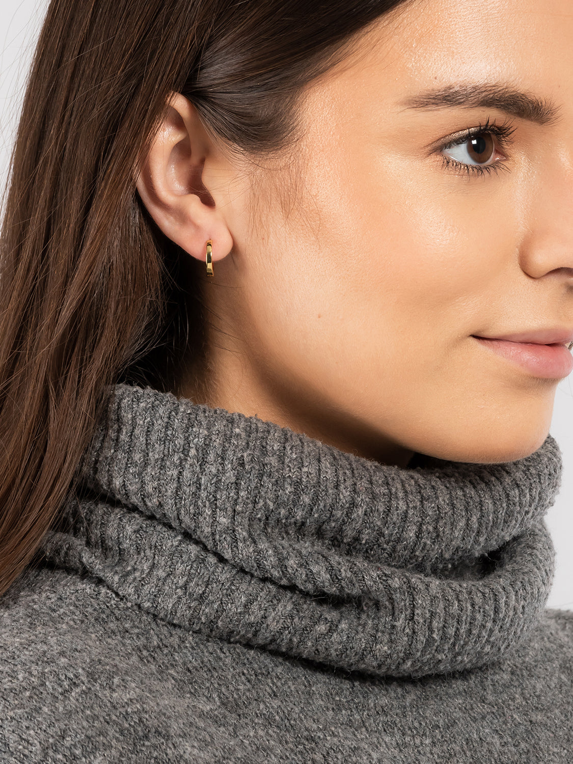 Gift Packaged 'Rubina' 18ct Yellow Gold Plated 925 Silver Hoop Earrings