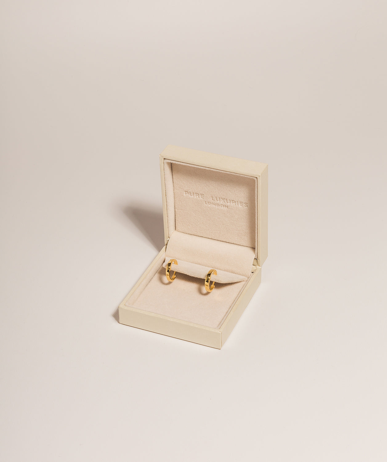 Gift Packaged 'Rubina' 18ct Yellow Gold Plated 925 Silver Hoop Earrings