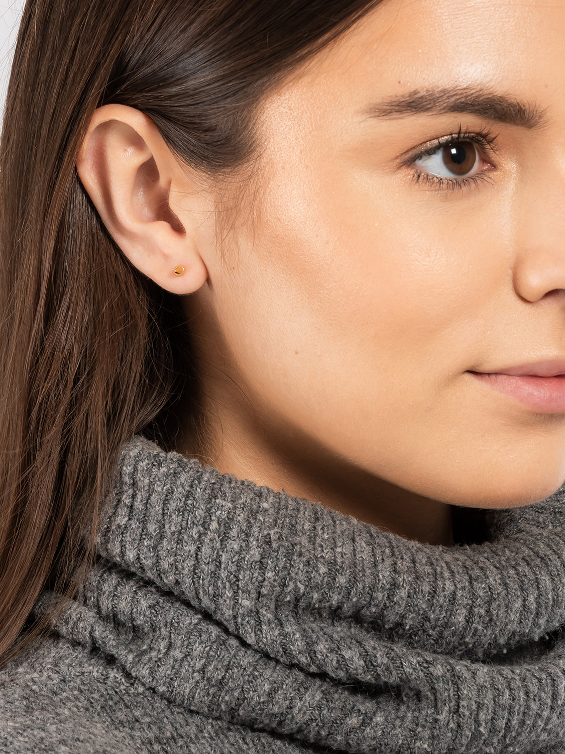 Gift Packaged 'Marissa' 18ct Yellow Gold Plated 925 Silver Small Cone Stud Earrings