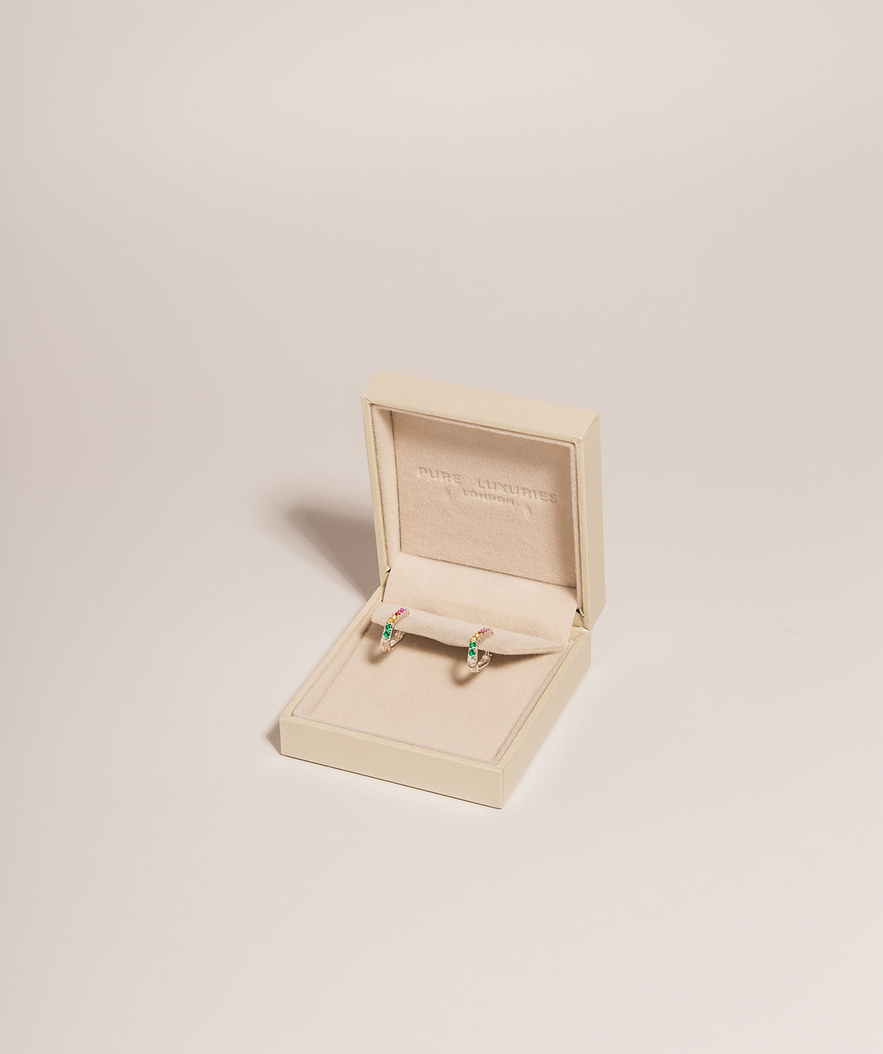 Gift Packaged 'Celana' 925 Silver & Multi-Coloured Cubic Zirconia Earrings