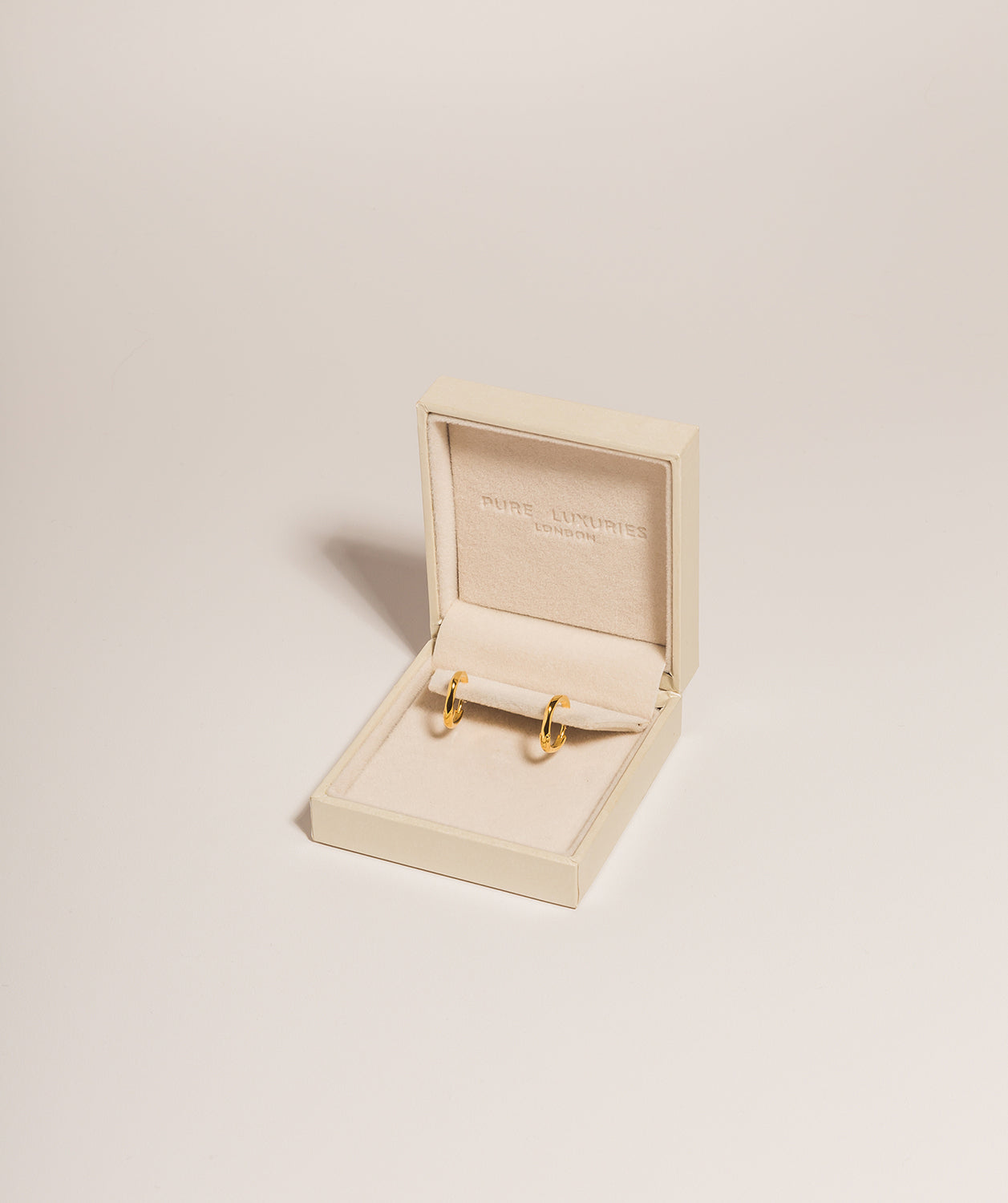 Gift Packaged 'Suzy' 18ct Yellow Gold Plated 925 Silver Square Hoop Earrings
