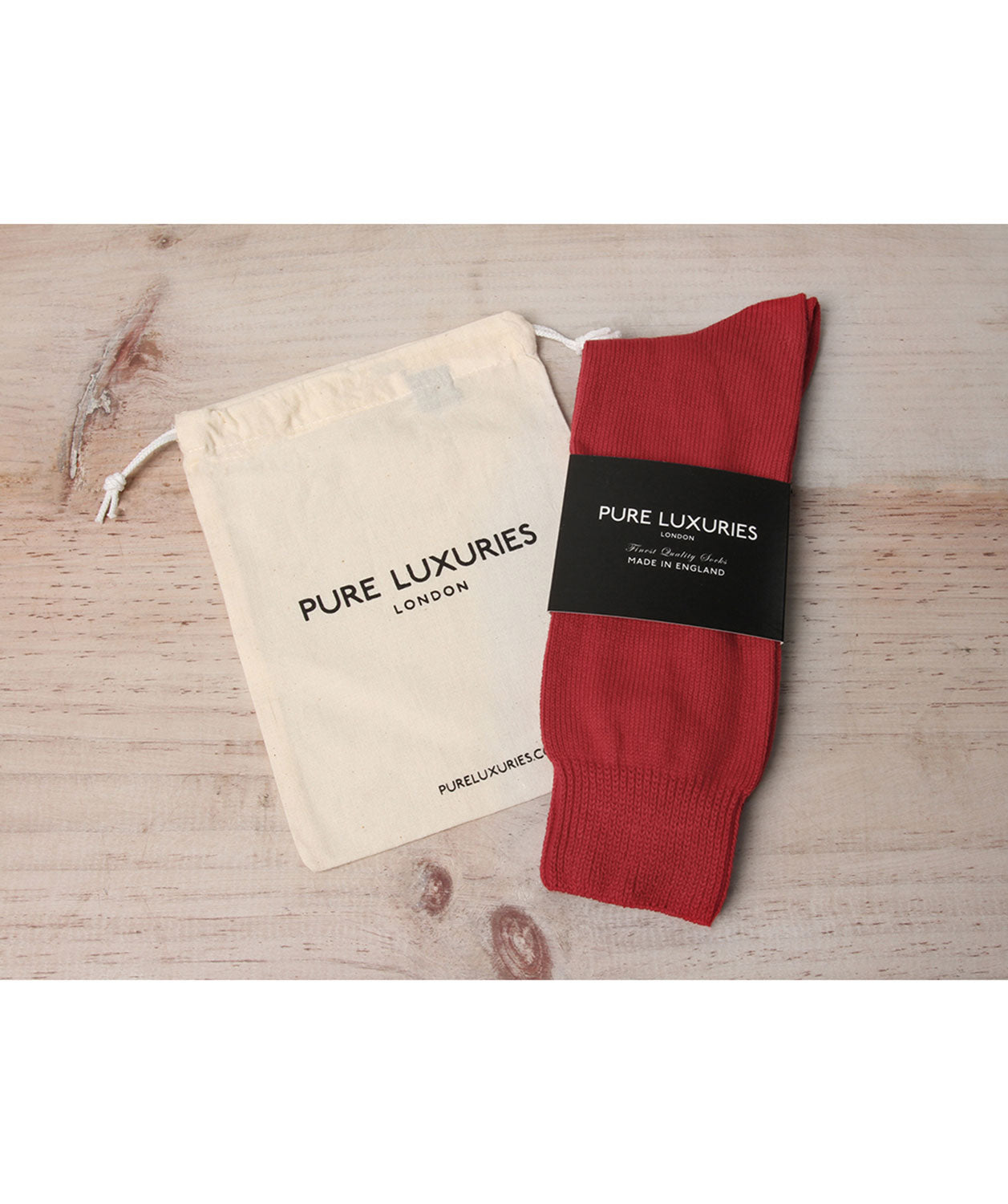 Redcurrant Red Cotton Socks