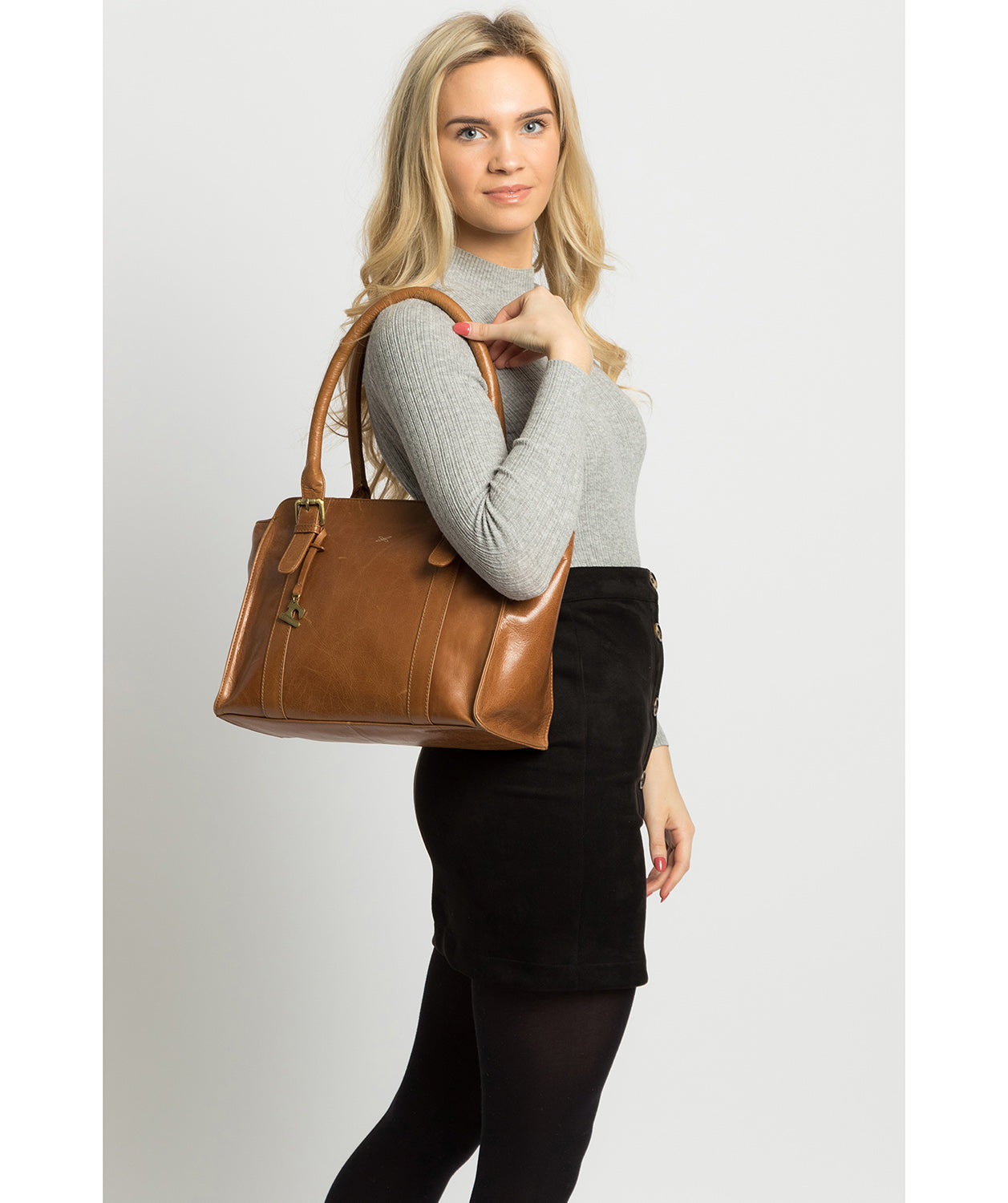 'Scarlett' Saddle Leather Handbag