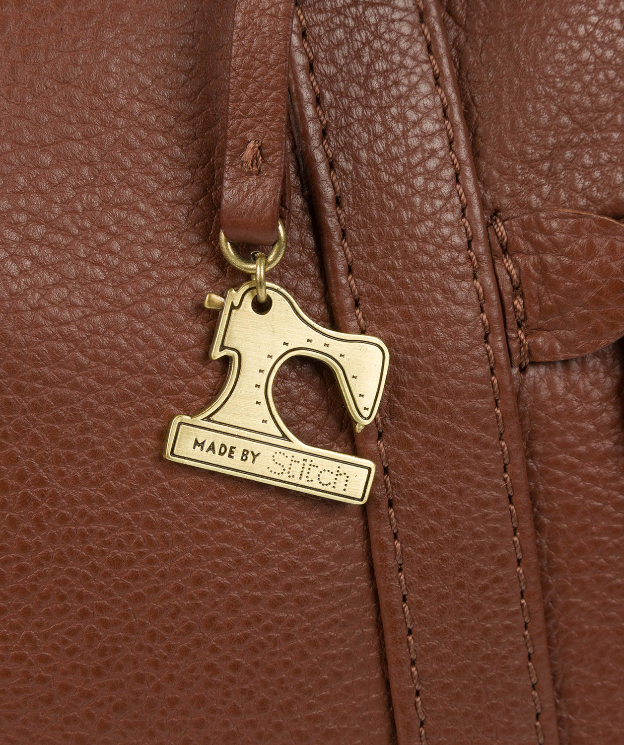 'Ellis' Cognac Leather Tote Bag Pure Luxuries London