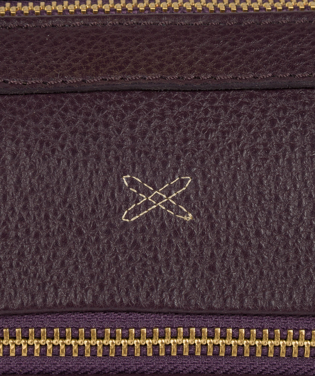 'Ellis' Plum Leather Tote Bag image 8