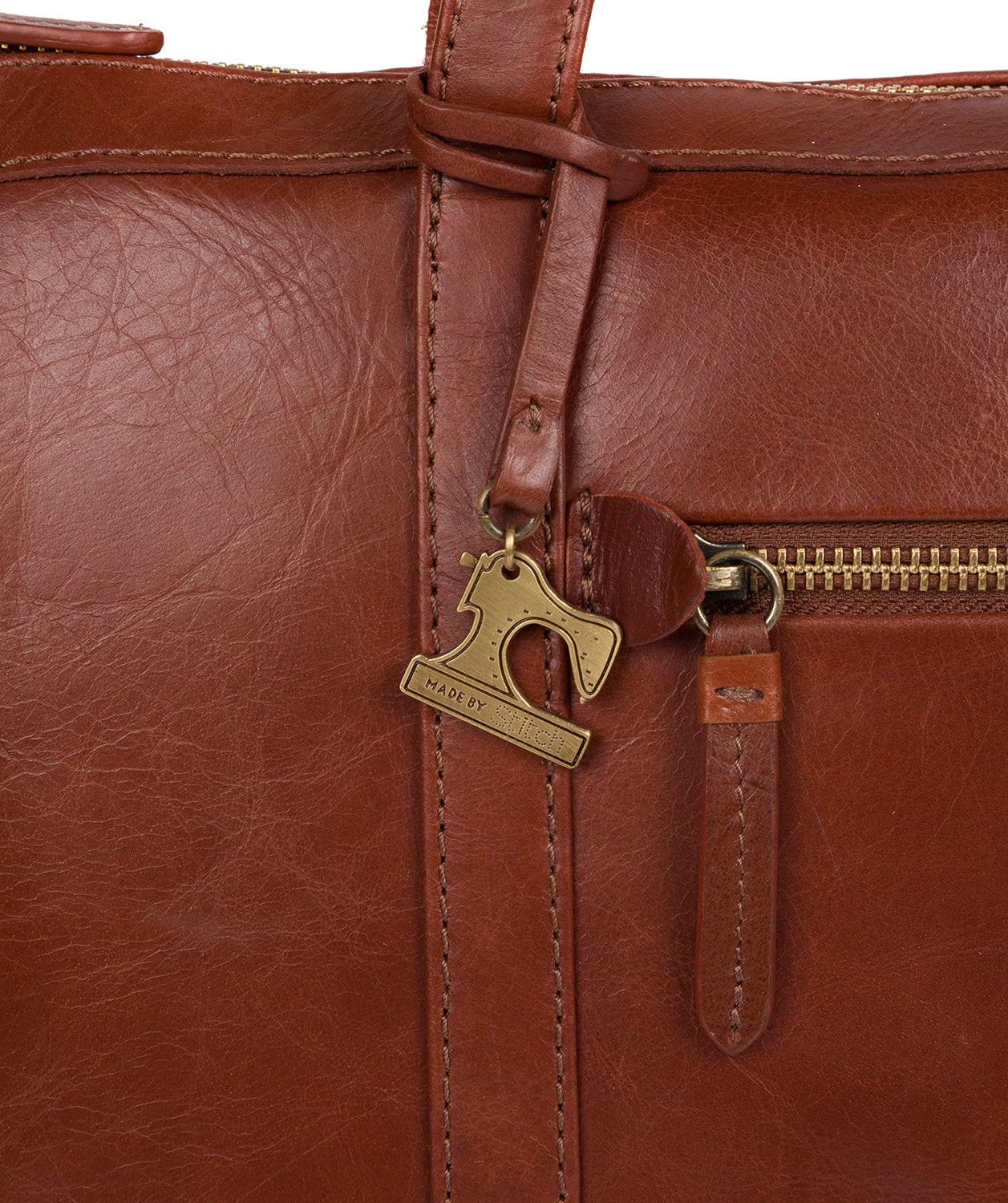 'Ellis' Whiskey Leather Tote Bag Pure Luxuries London