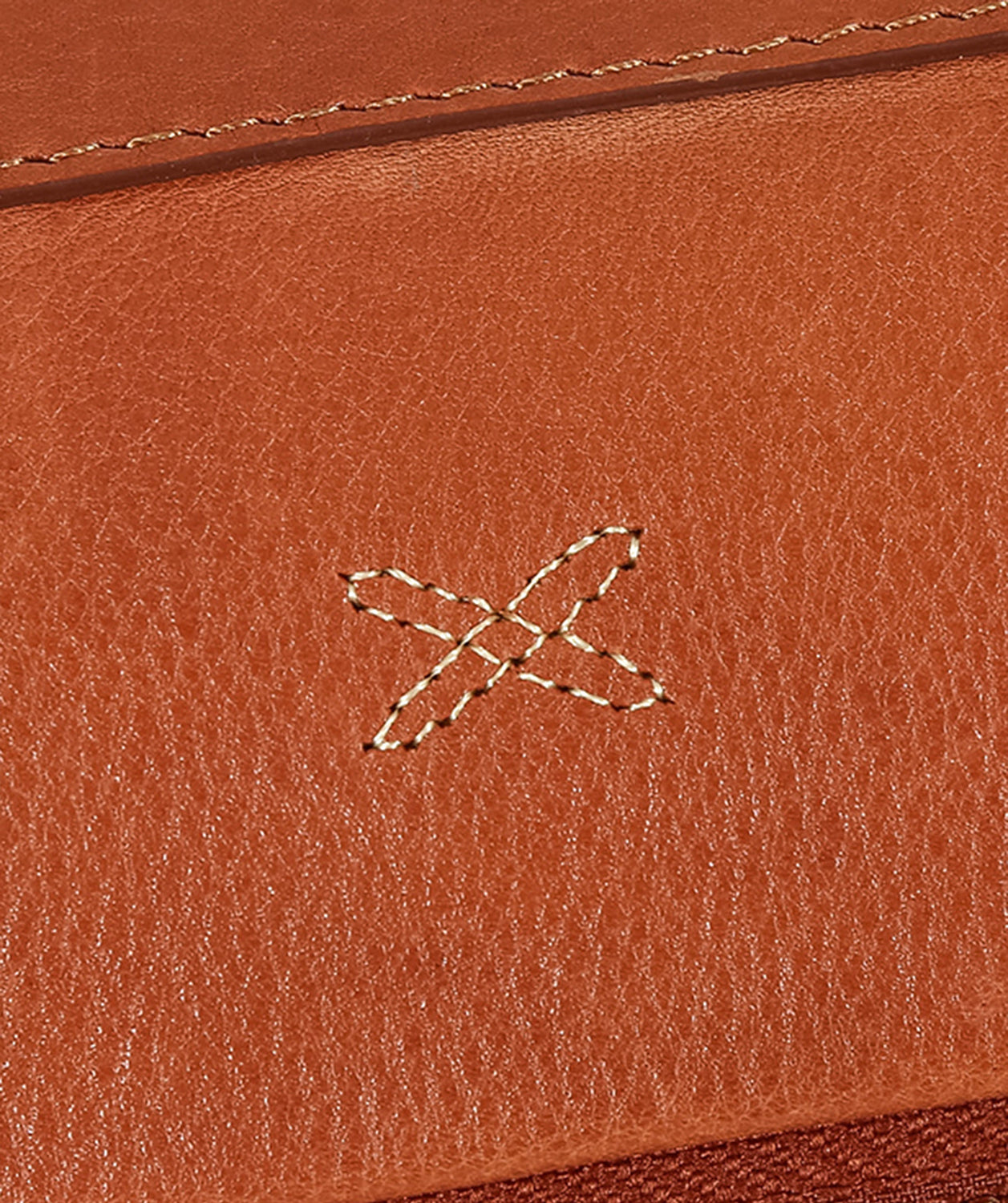 'Ellis' Toffee Leather Tote Bag