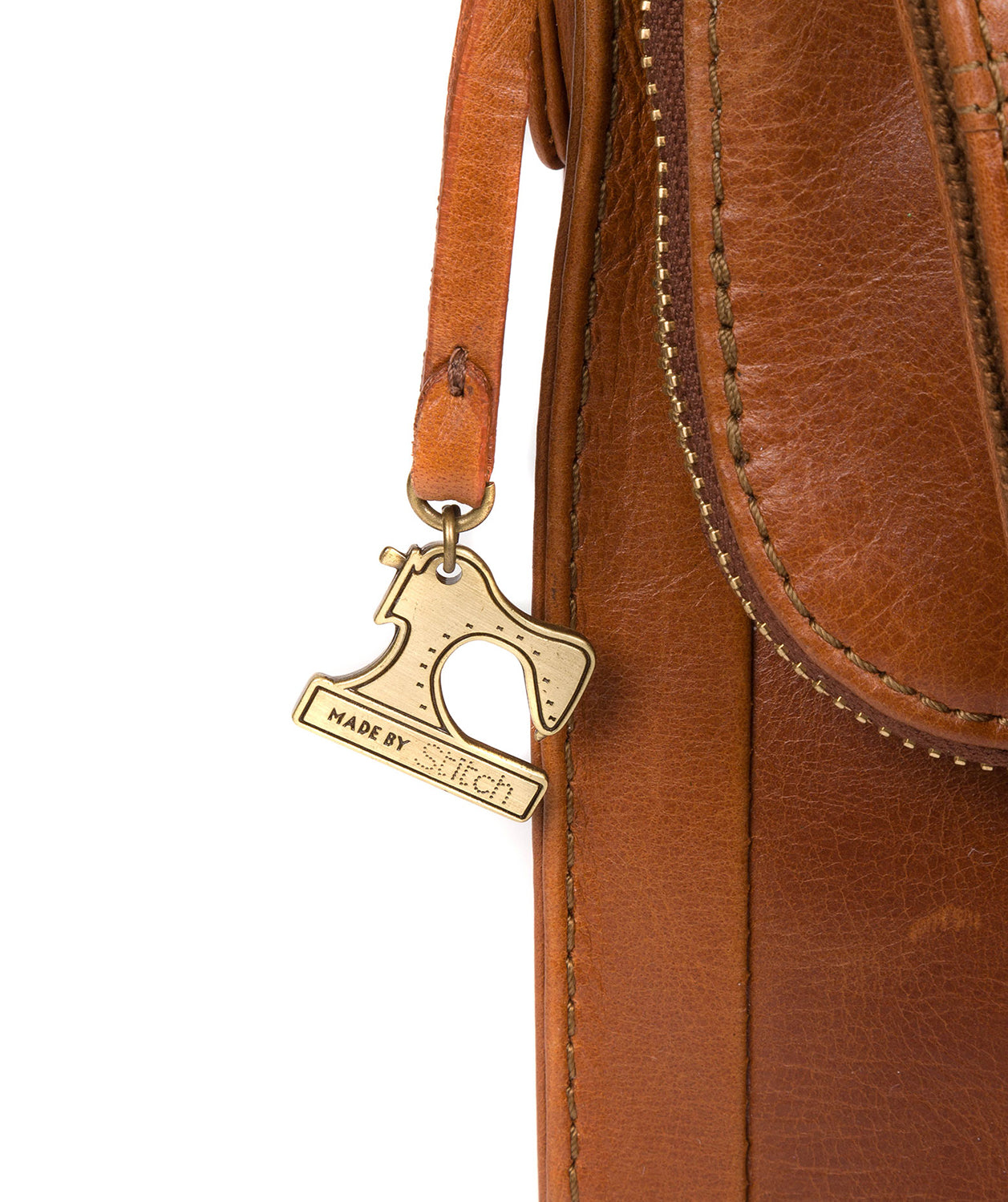 'Sophia' Bourbon Leather Cross Body Bag