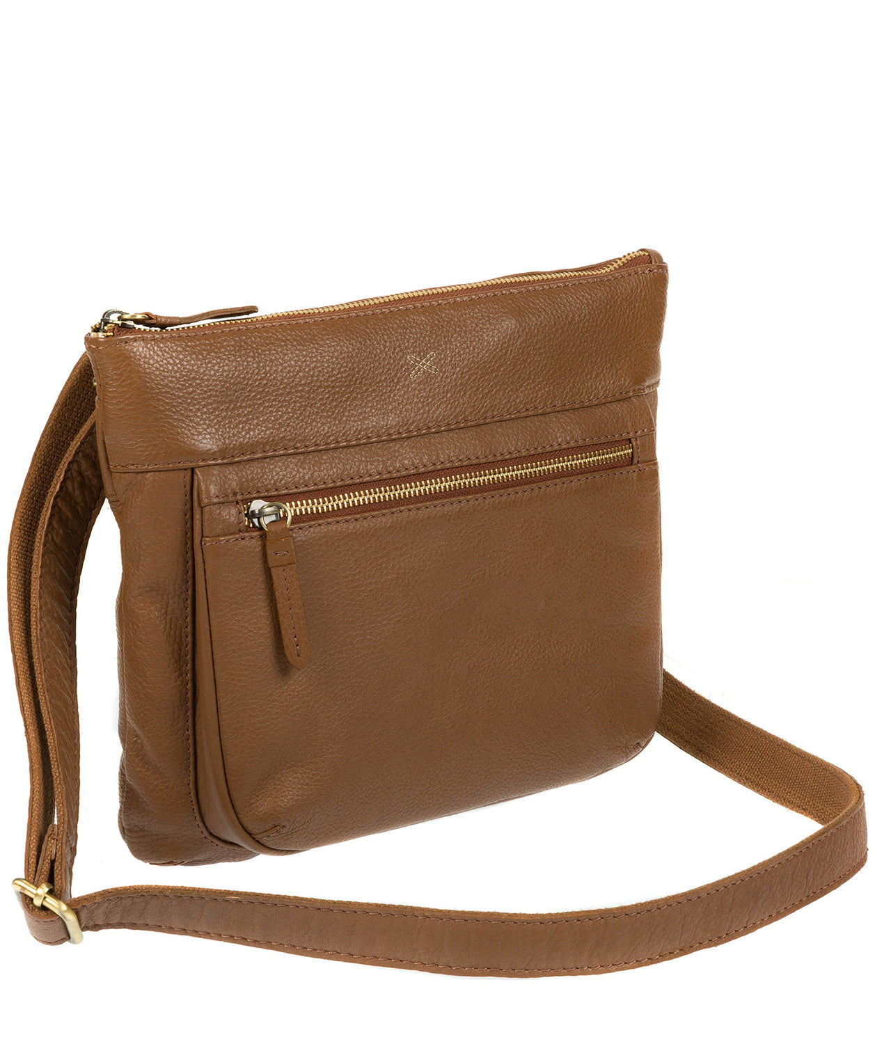 'Victoria' Dark Tan Cross Body Bag image 3