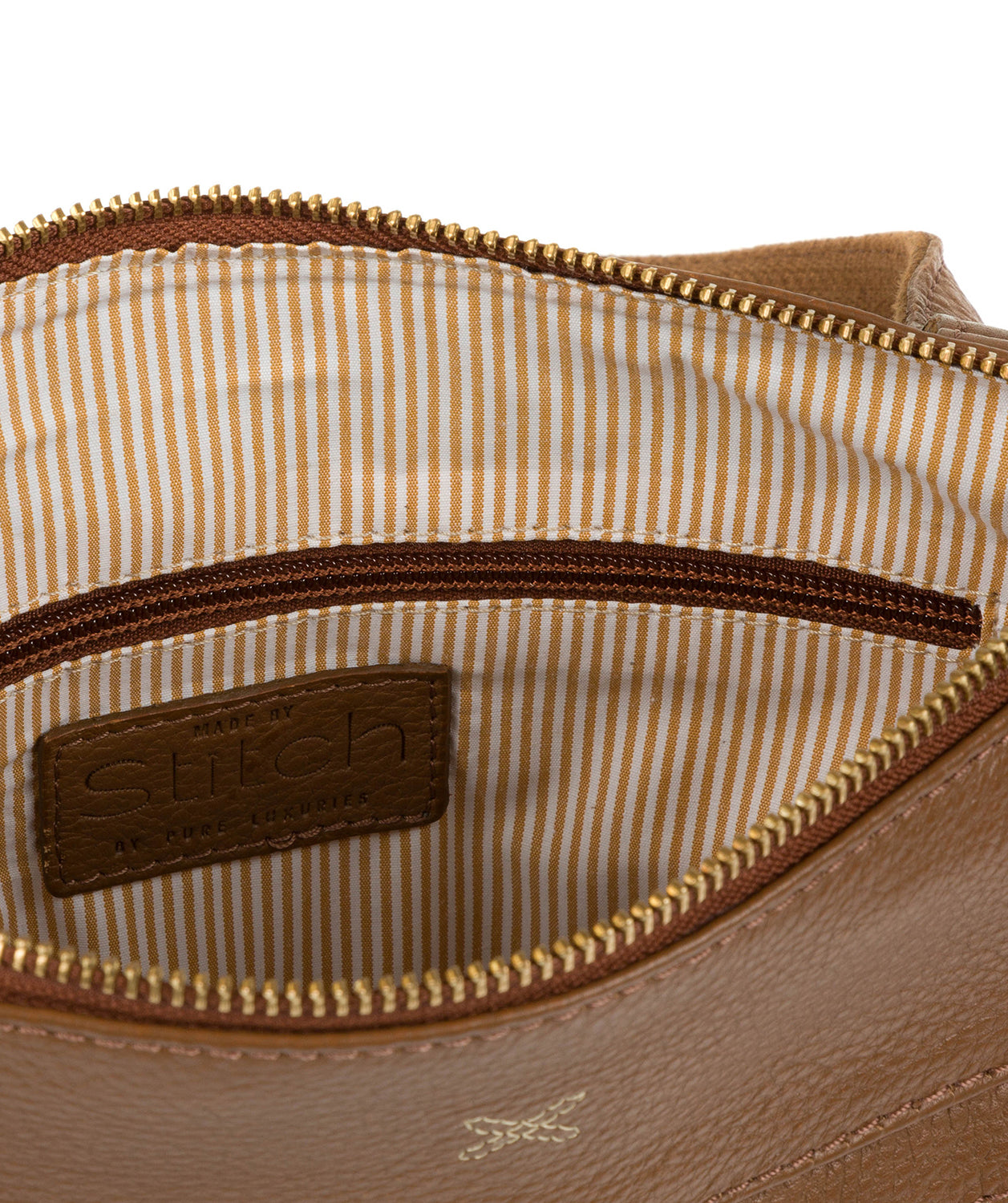 'Victoria' Dark Tan Cross Body Bag image 4